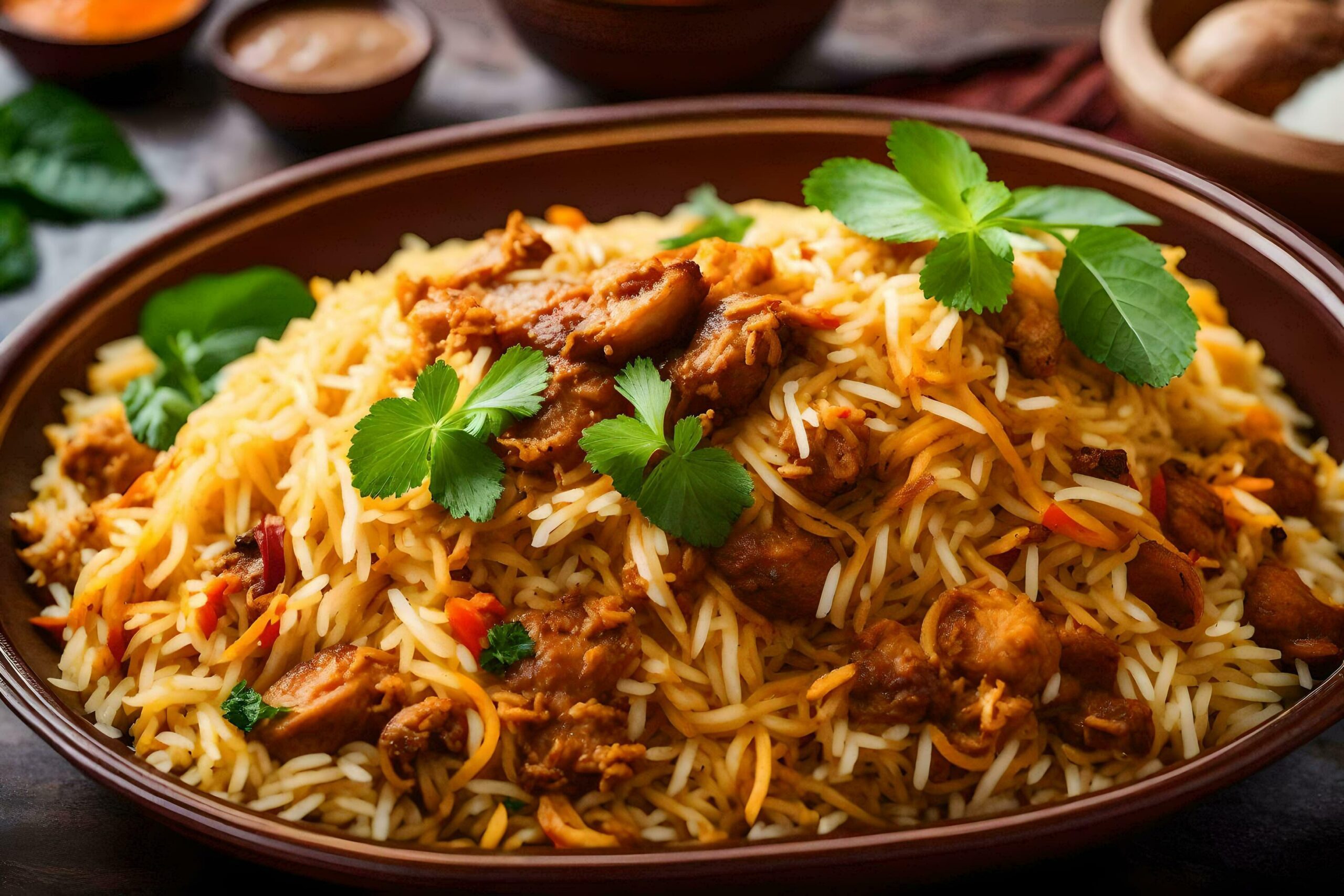 indian chicken biryani – biryani – indian food – indian food – Free Photo