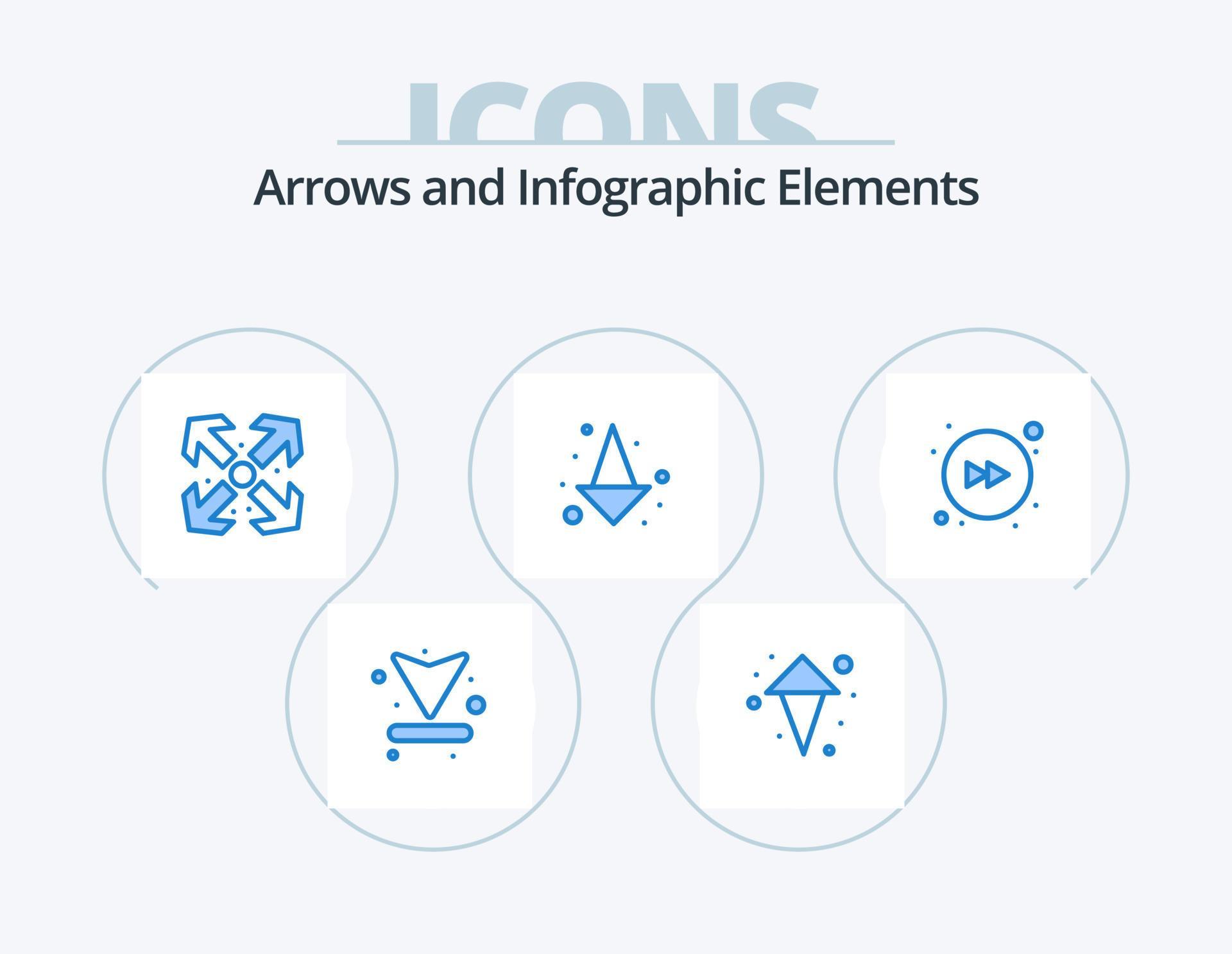 Arrow Blue Icon Pack 5 Icon Design. . right. enlarge. forward. full Stock Free