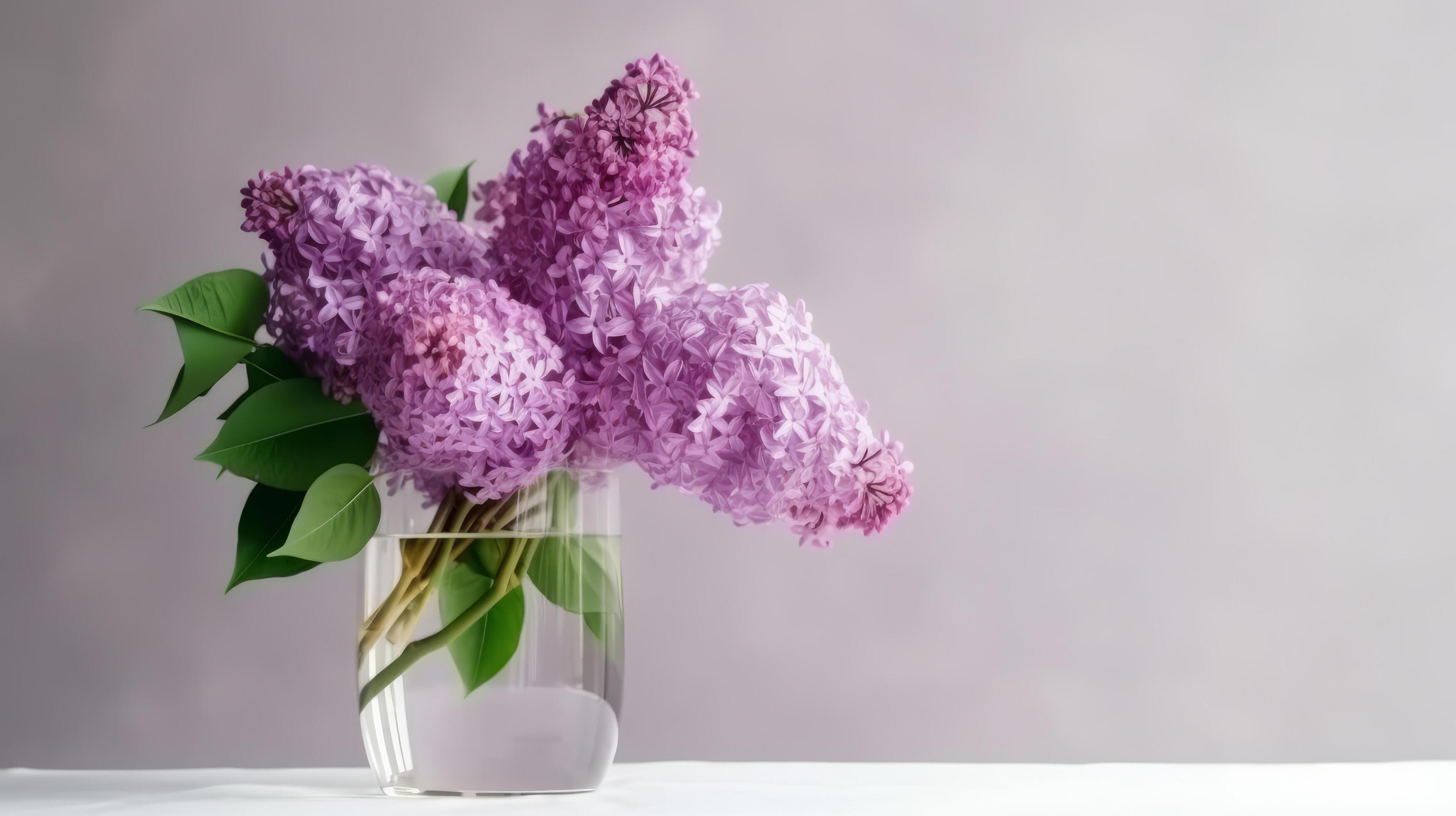 Lilac flower bouquet. Illustration Stock Free