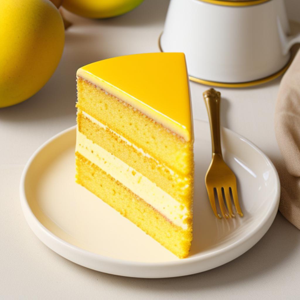 Background, mango yellow cake by @ai_generated