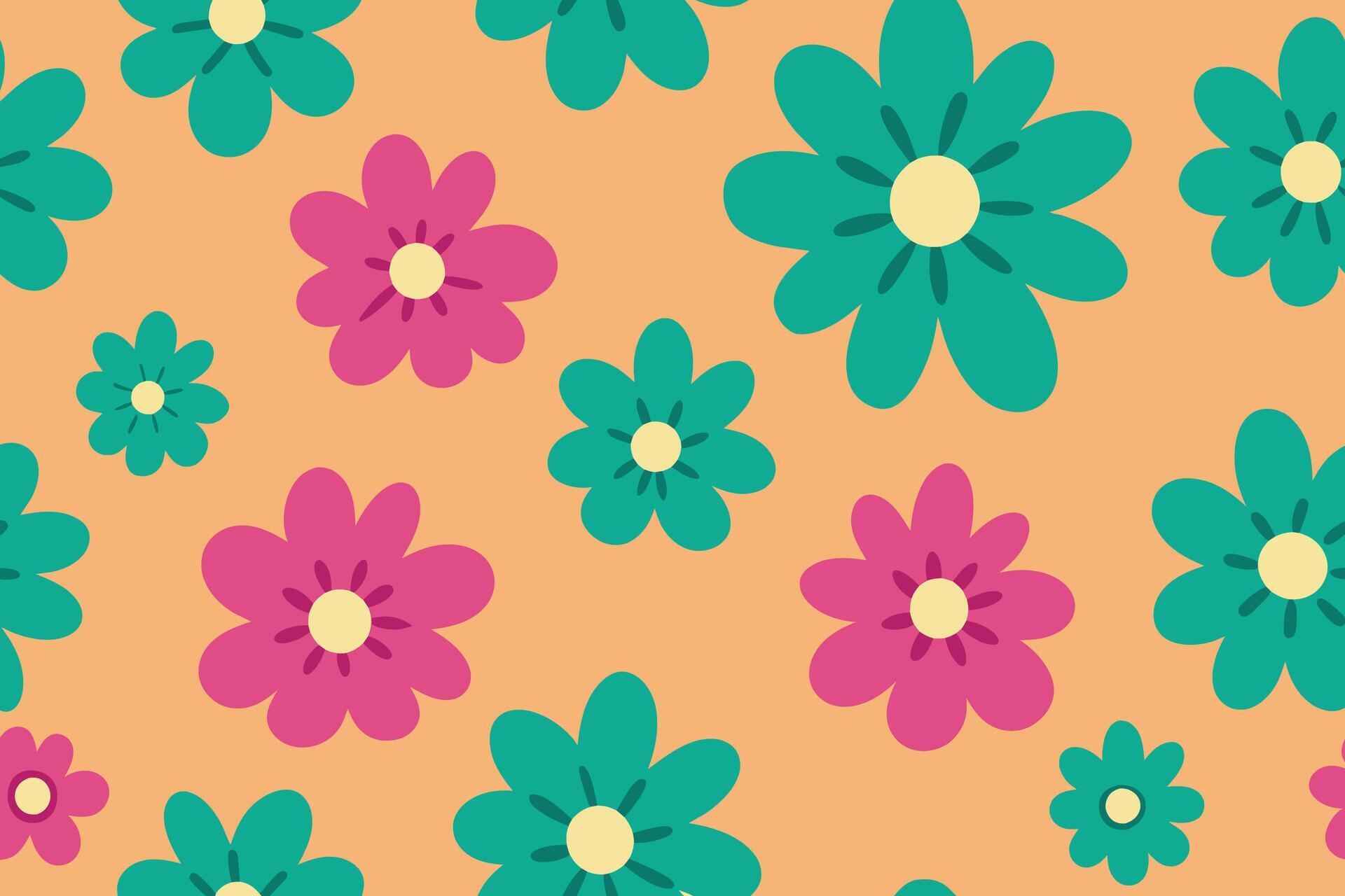 Seamless Pattern Elements Flower Ditsy Stock Free