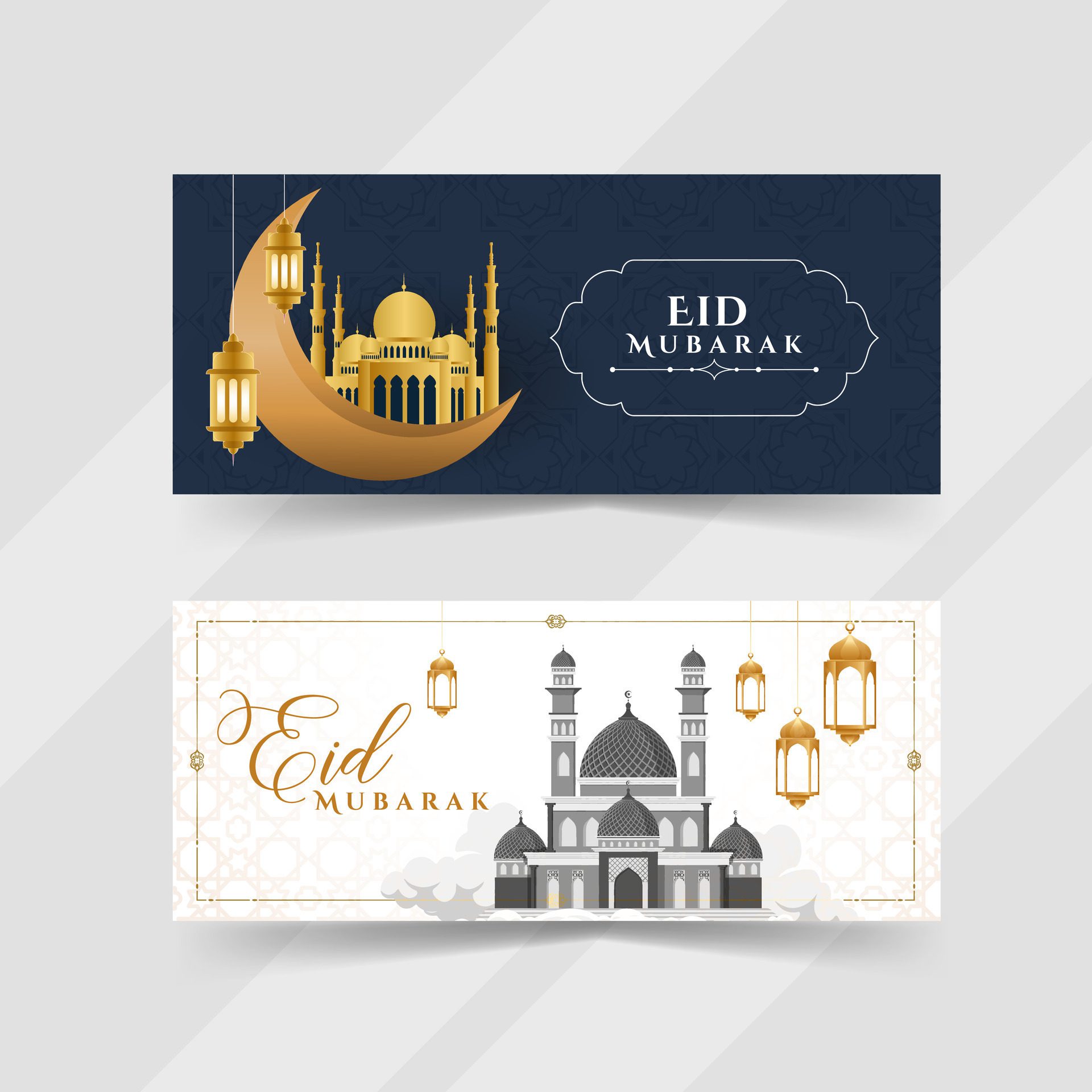 EID MUBARAK BANNER DESIGN Free Vector