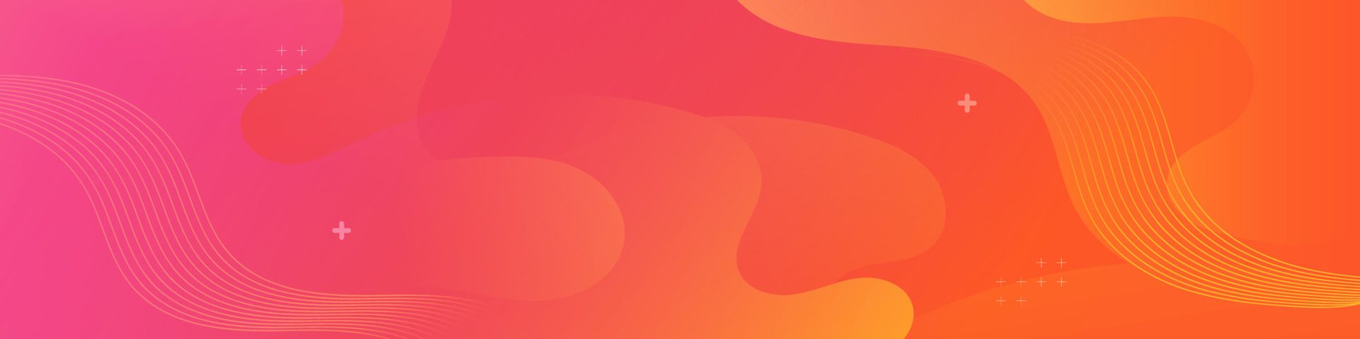 Abstract Orange Fluid Wave Banner Template Free Vector