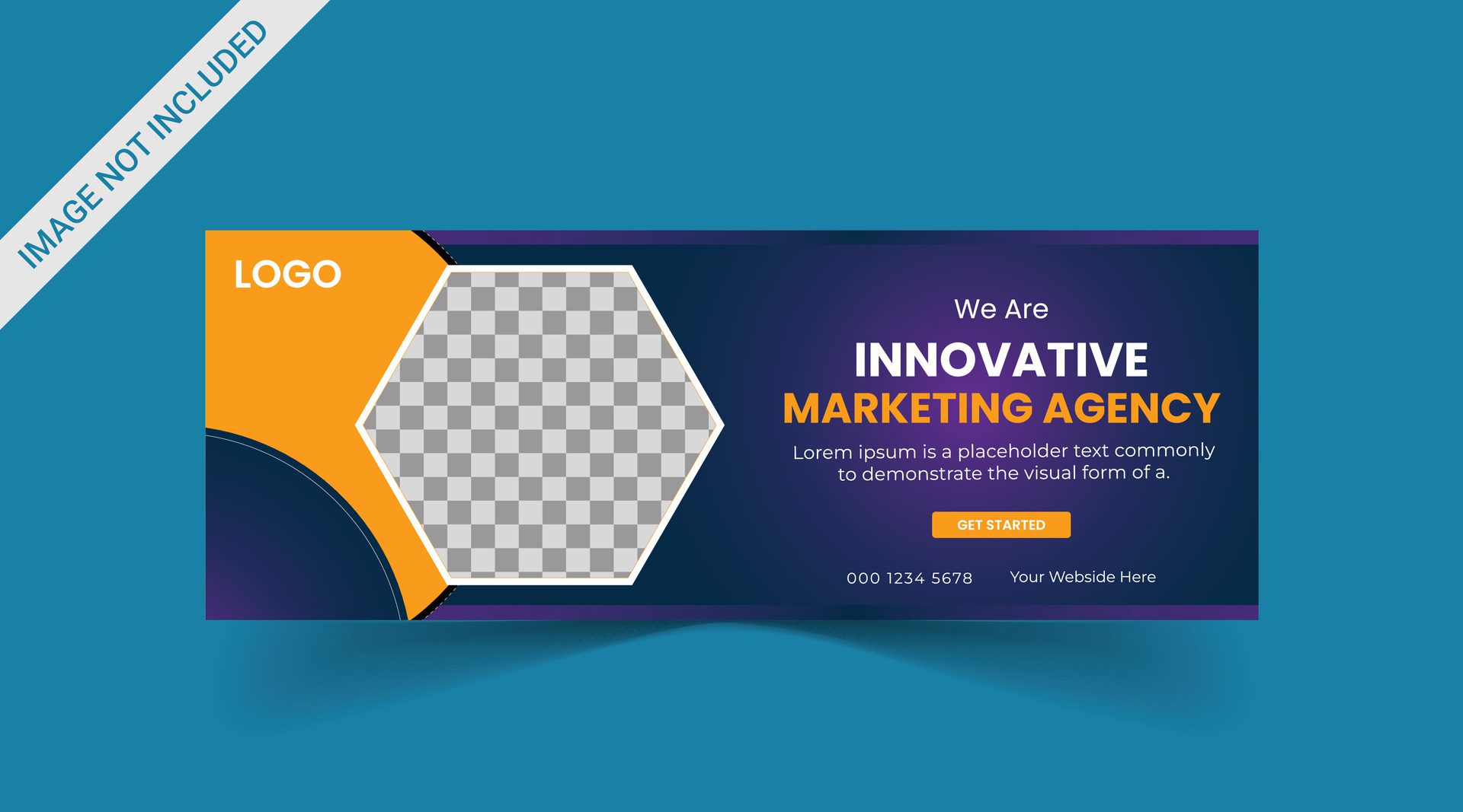 Marketing Social media cover banner, social media post, web banner, template Free Vector