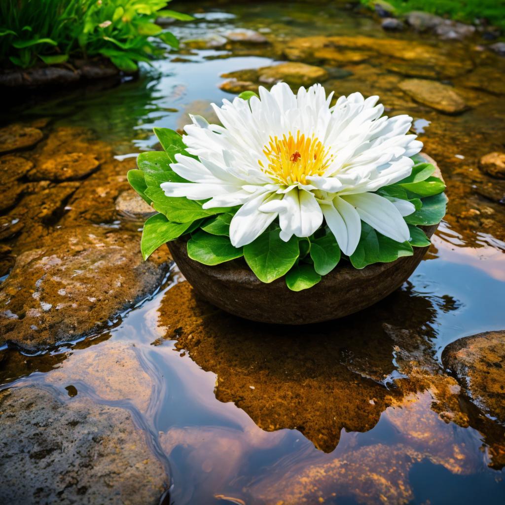 Flower bath Nature photography,HD by @ai_generated