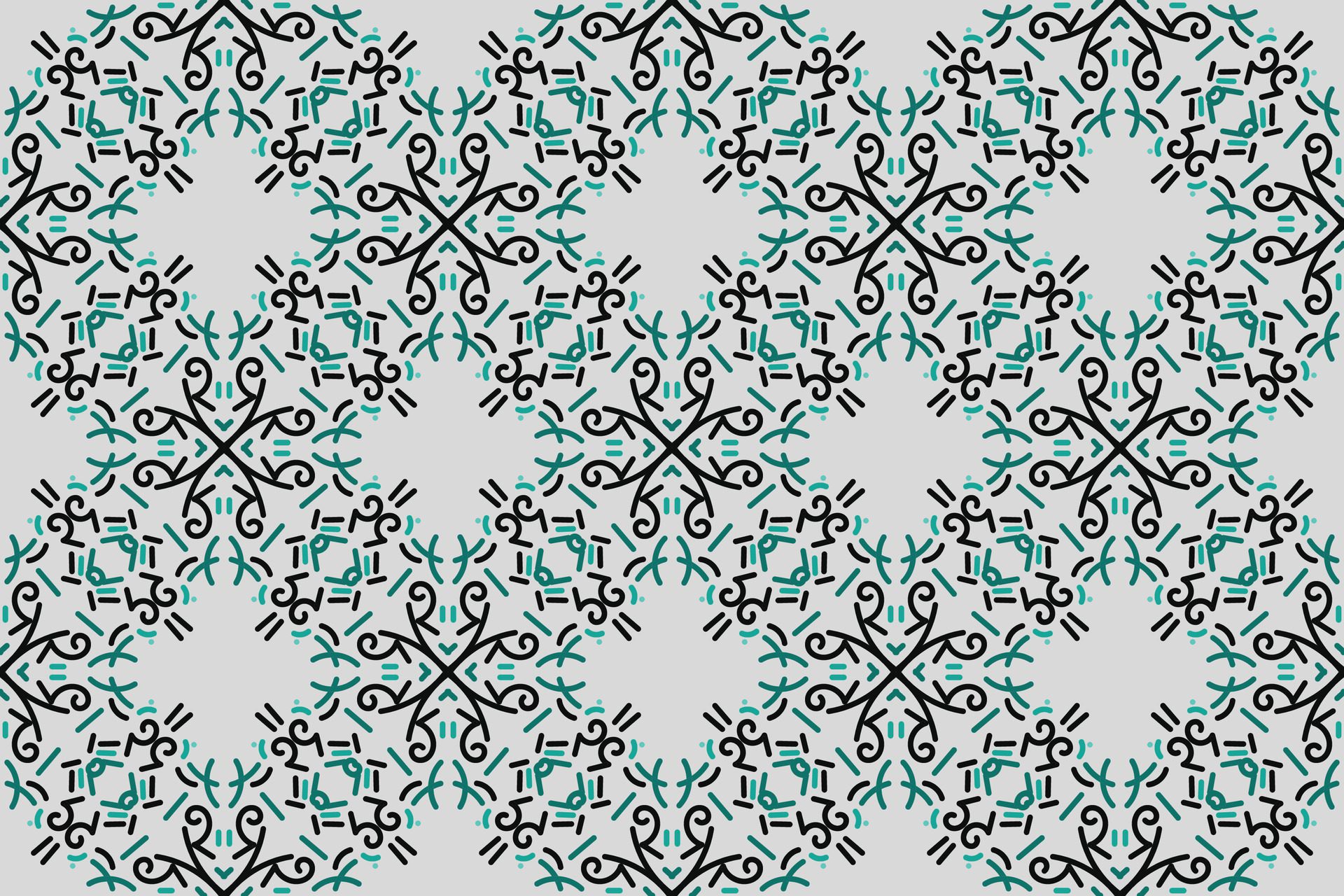 a seamless pattern with a decorative ornament in brown and beige. Free Vector