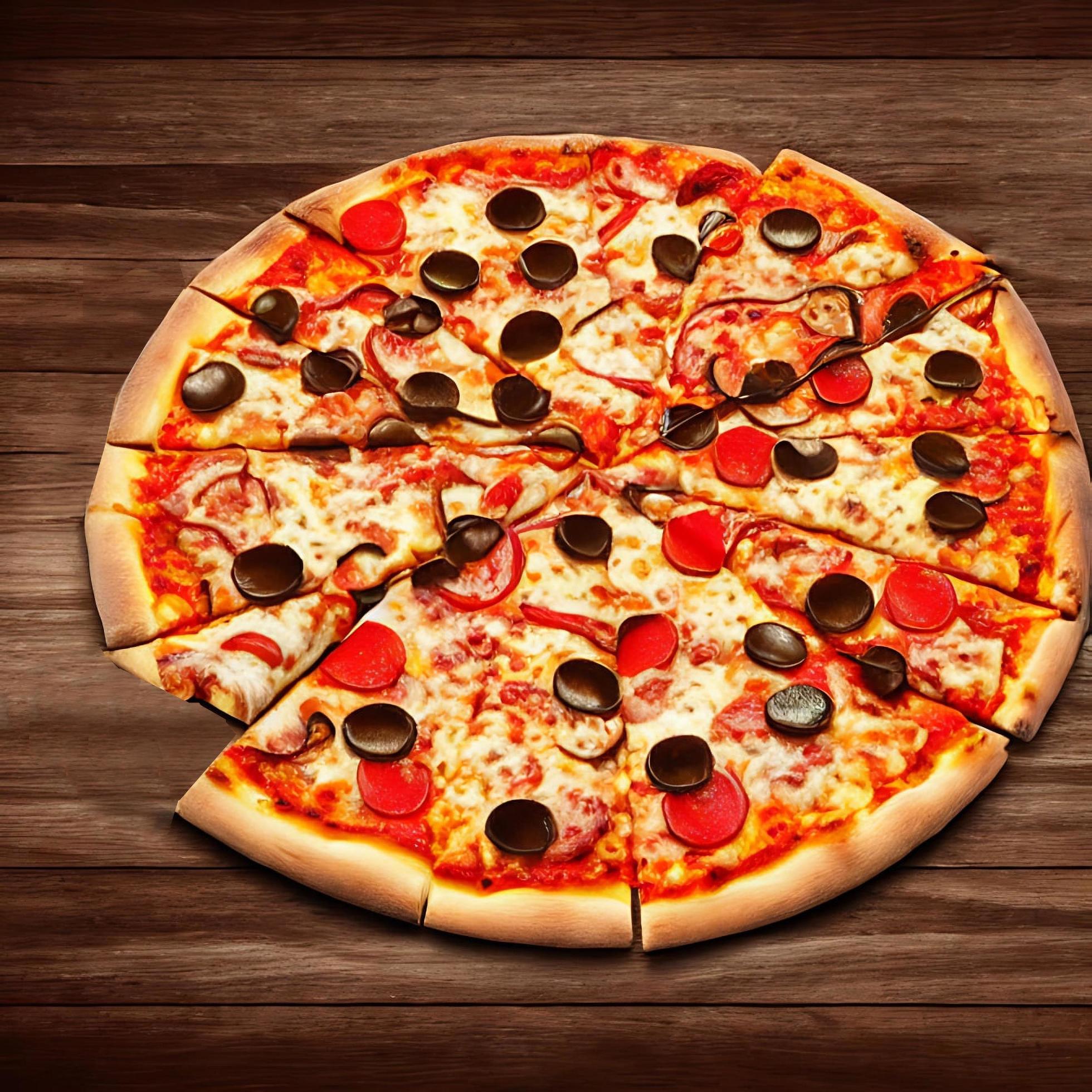 Pizza. Traditional Italian cuisine fast food. Stock Free