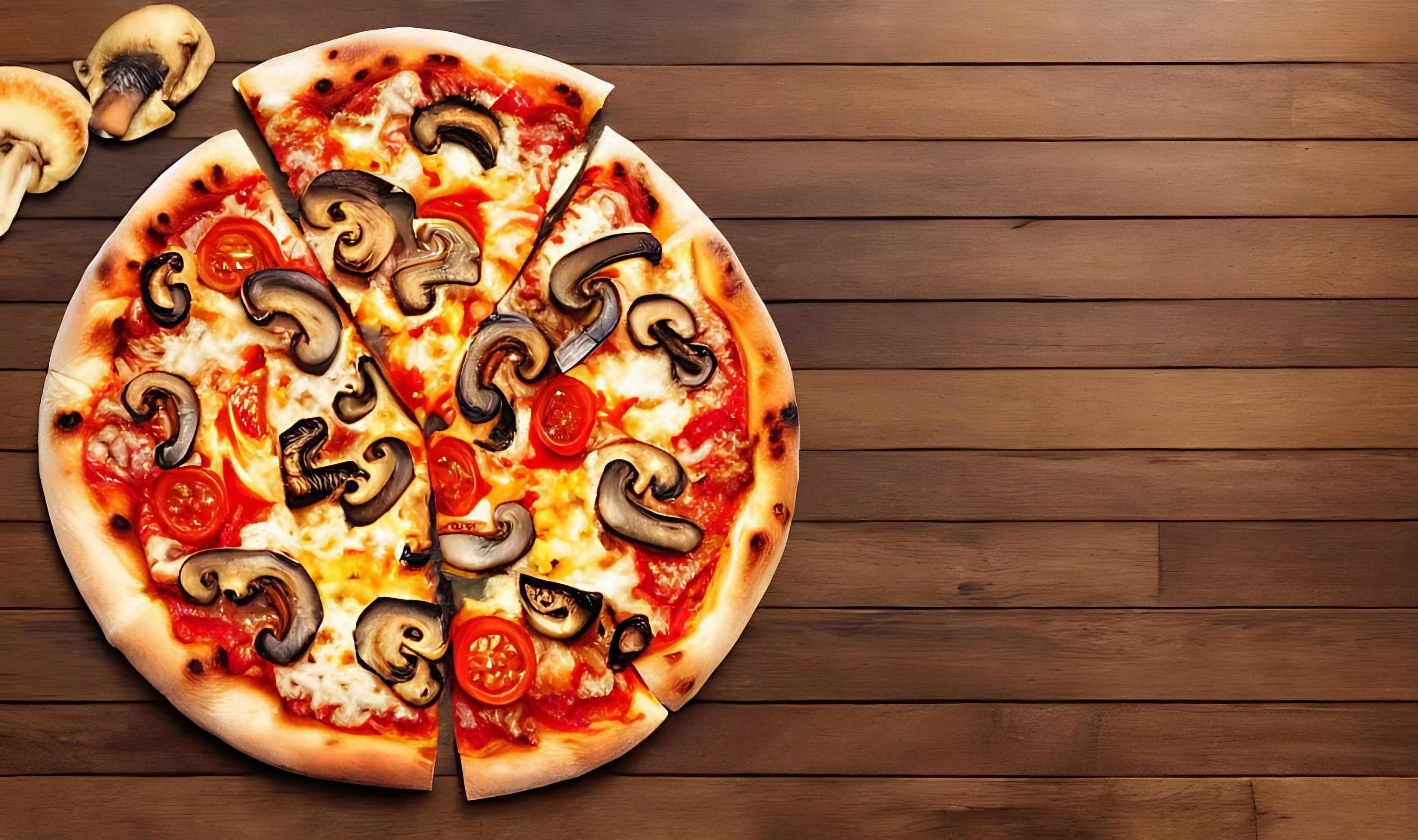 Pizza. Traditional Italian cuisine fast food. Stock Free