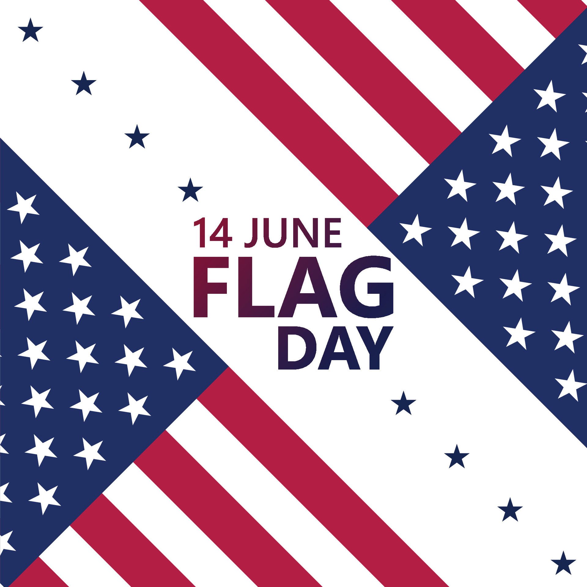 Flag Day banner illustration Free Vector