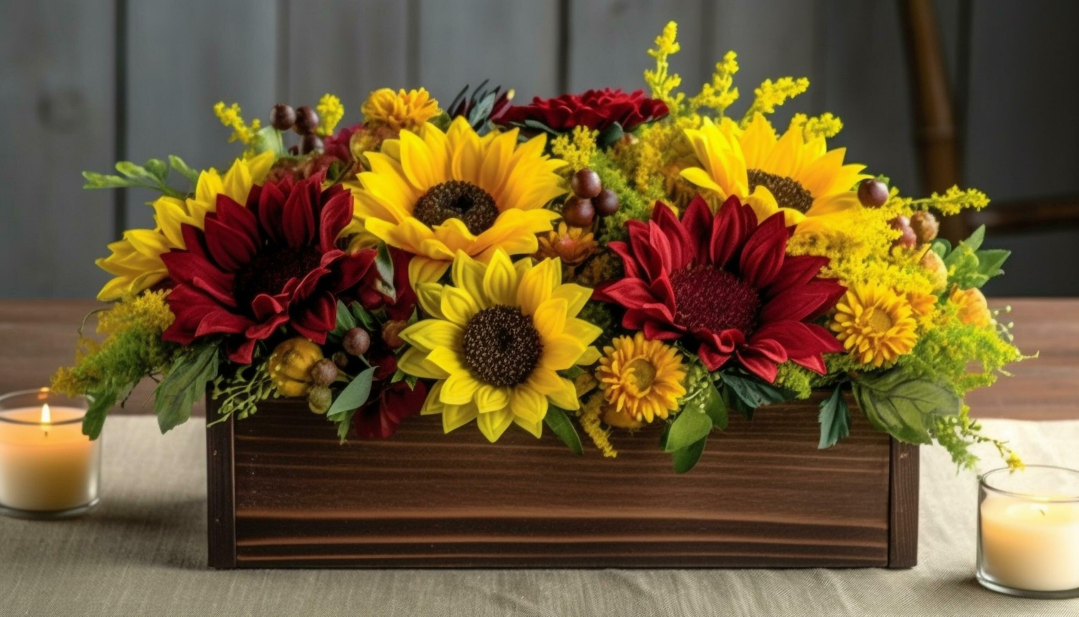 Rustic bouquet of multi colored flowers brightens domestic room decor generated by AI Stock Free