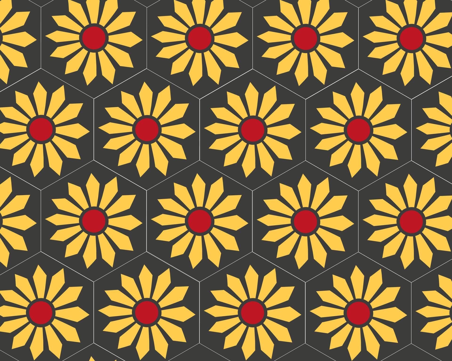 a pattern of flowers on a background. Stock Free