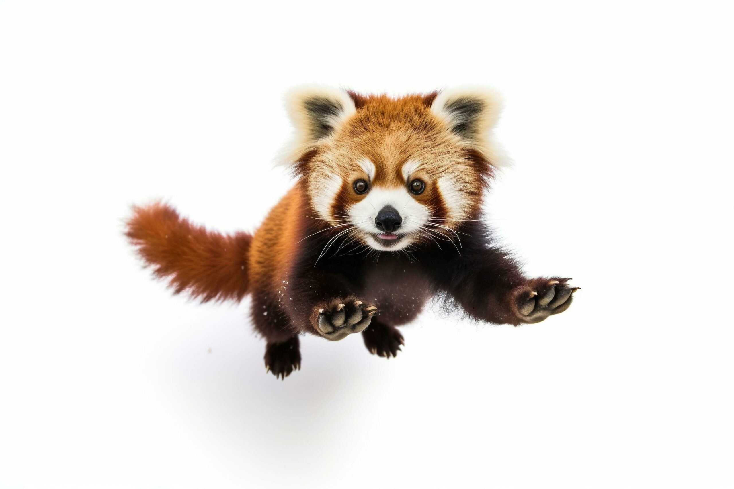 Red panda isolated on white background. Free Photo