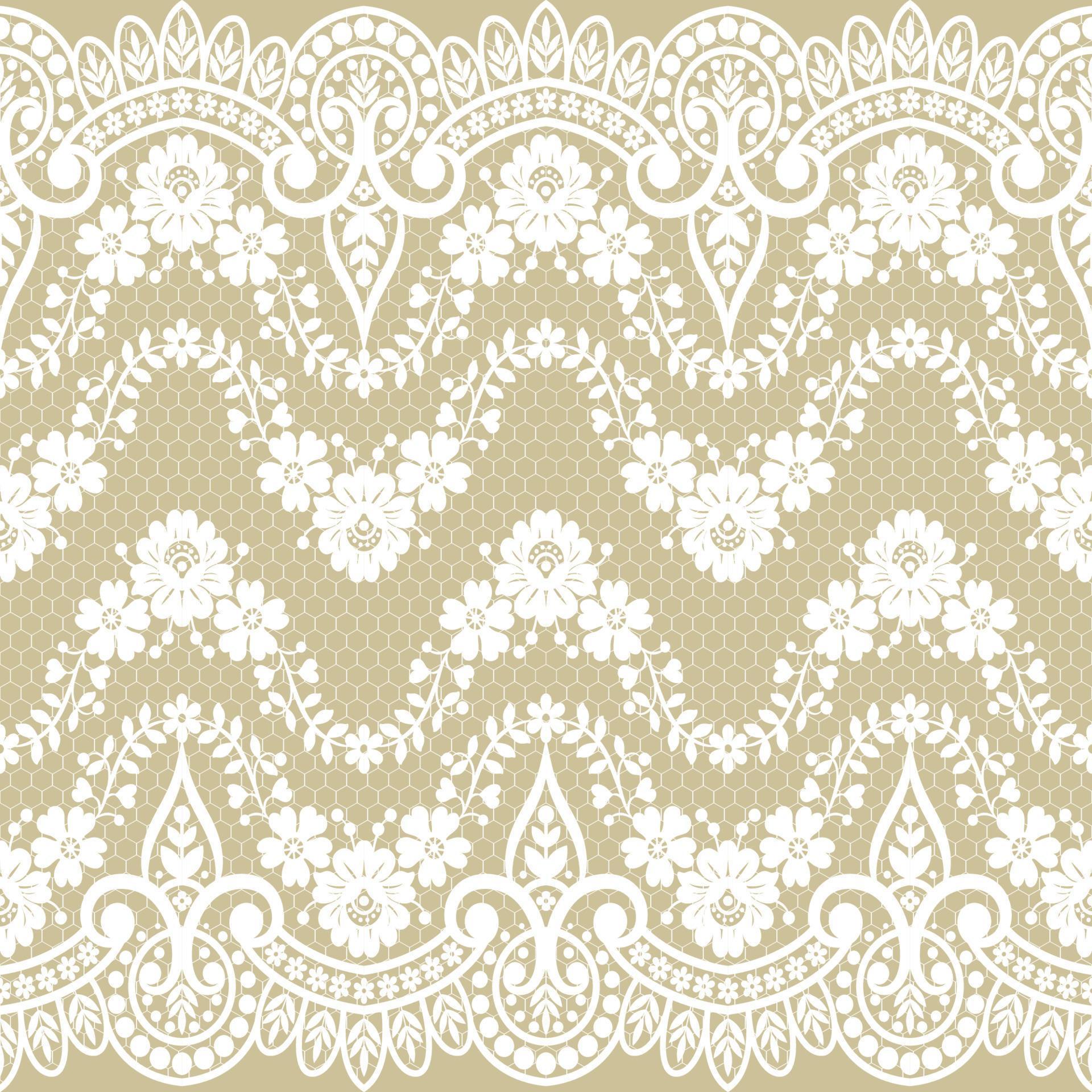 Seamless flower lace pattern Stock Free