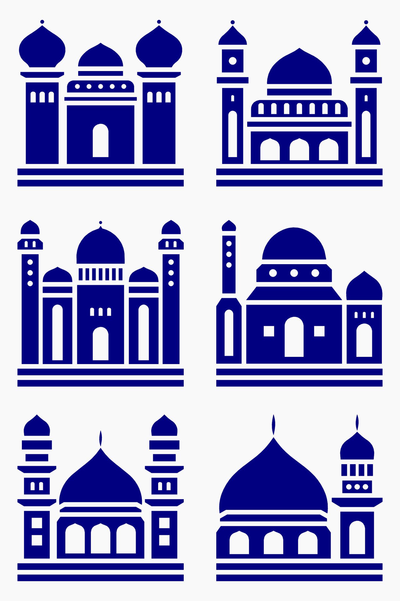 Mosque muslim pattern for decoration, background, panel, and cnc cutting Free Vector