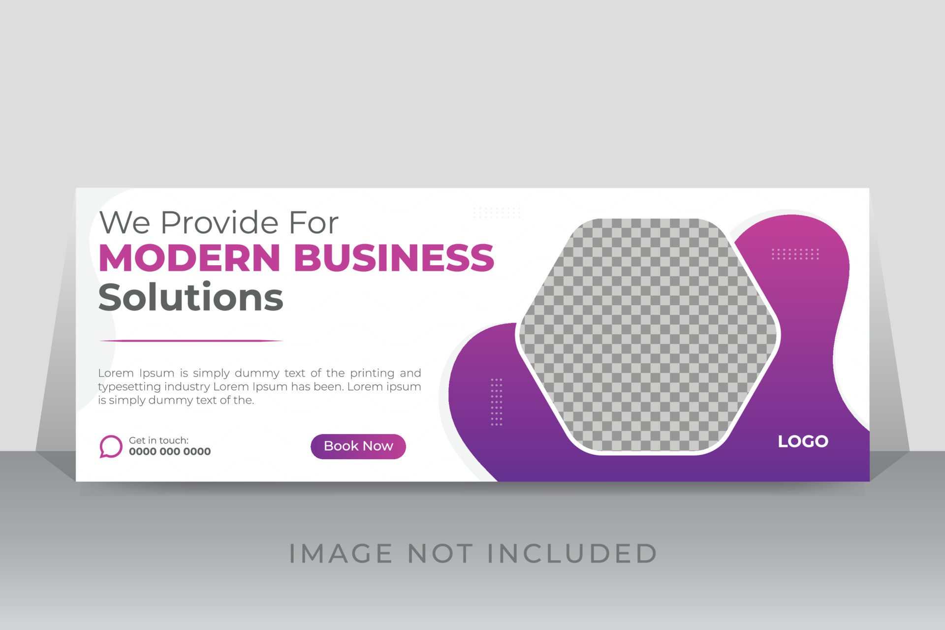 Corporate business timeline cover page or web ads banner design template Free Vector