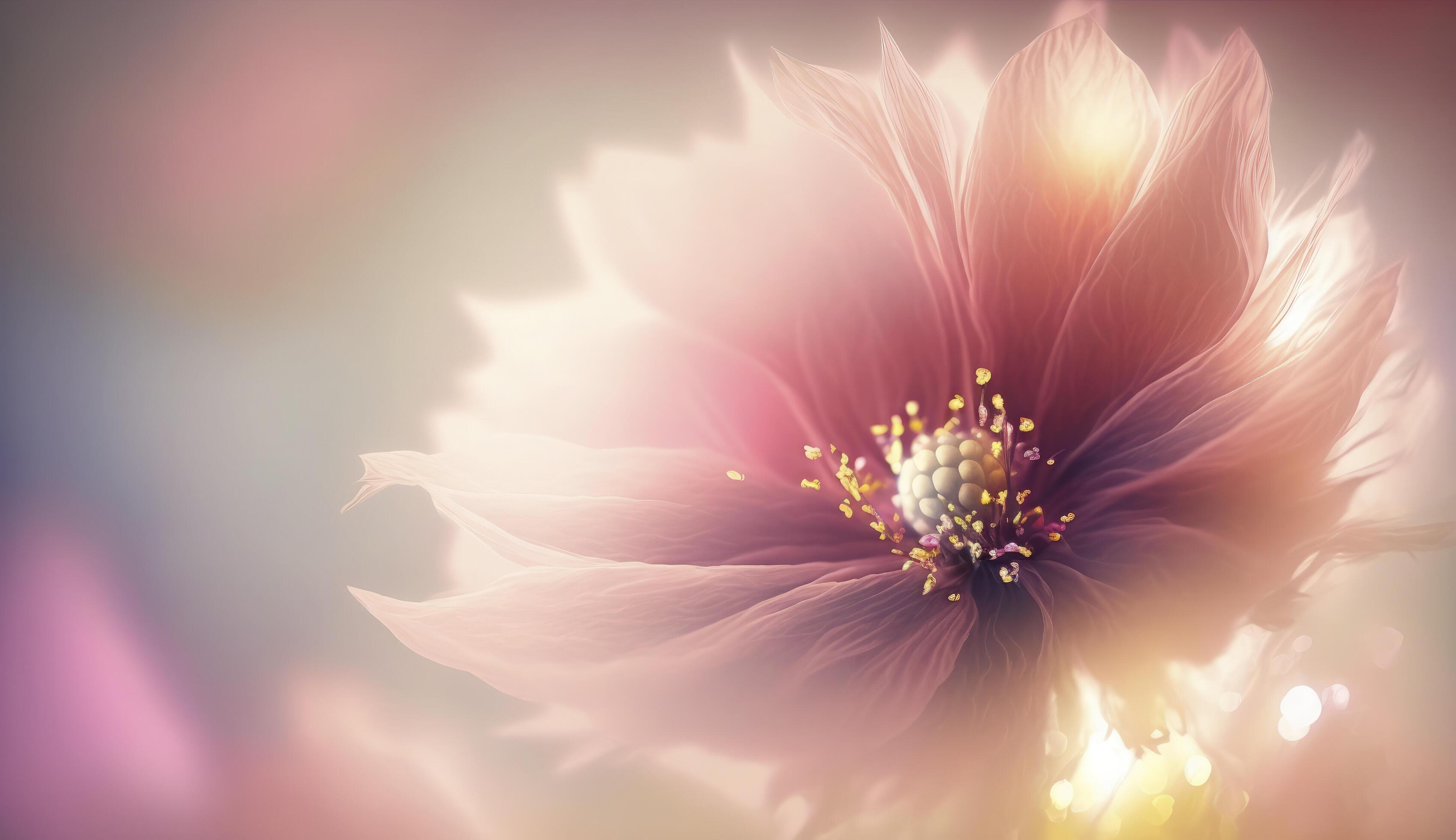 Soft dreamy sweet flower for love romance background, Stock Free