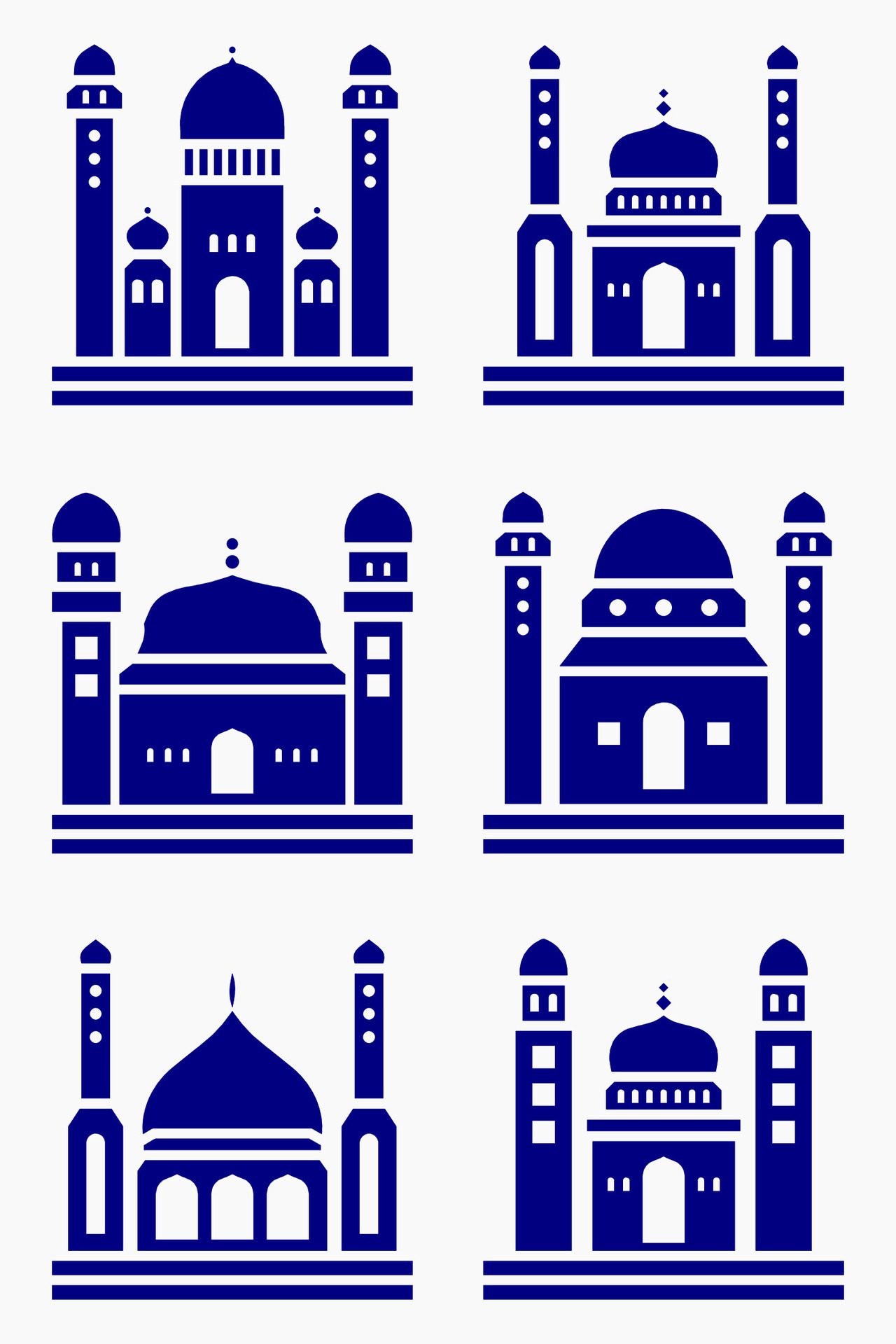 Mosque muslim pattern for decoration, background, panel, and cnc cutting Free Vector