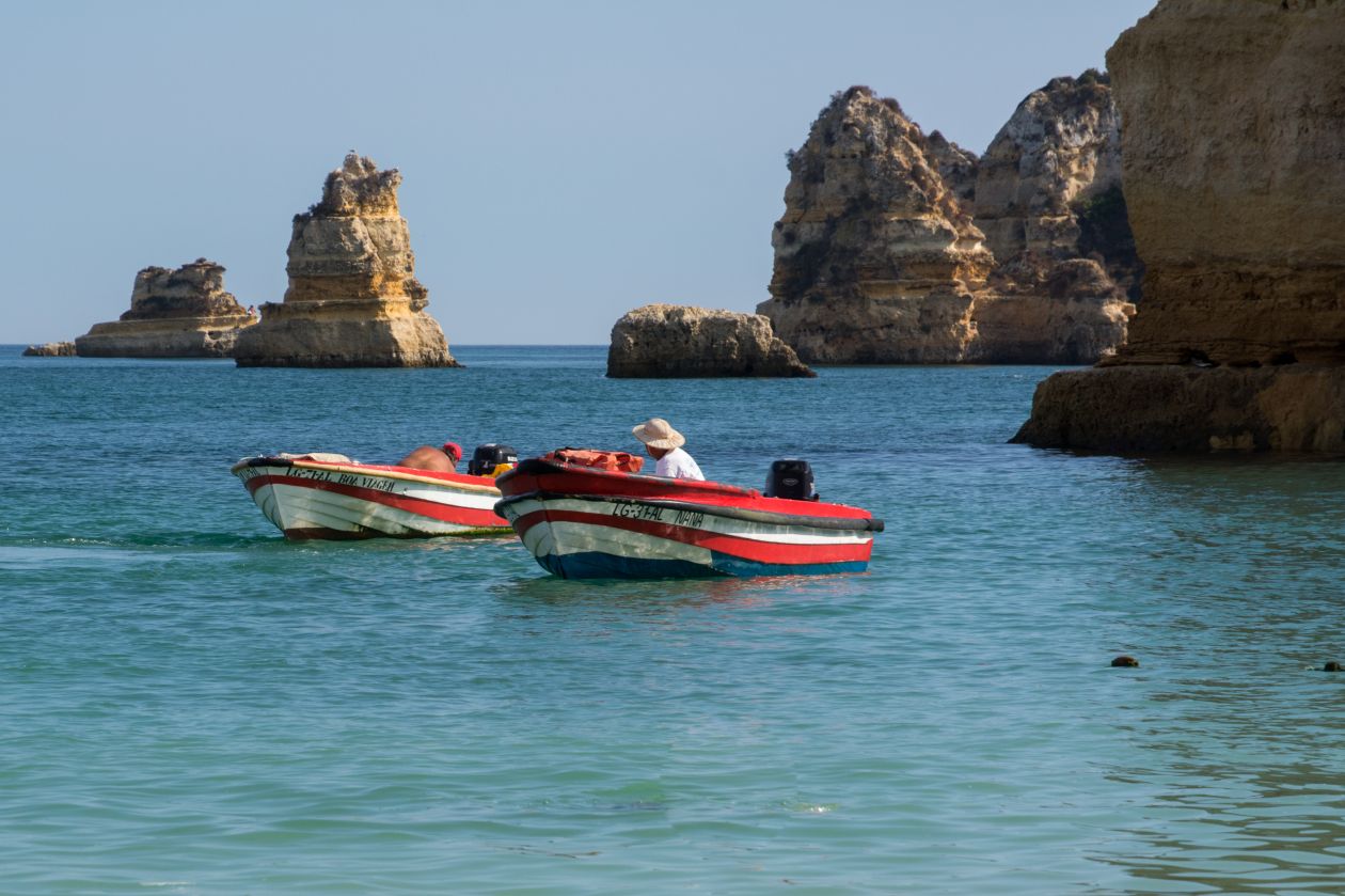 Portugese fishermen Stock Free