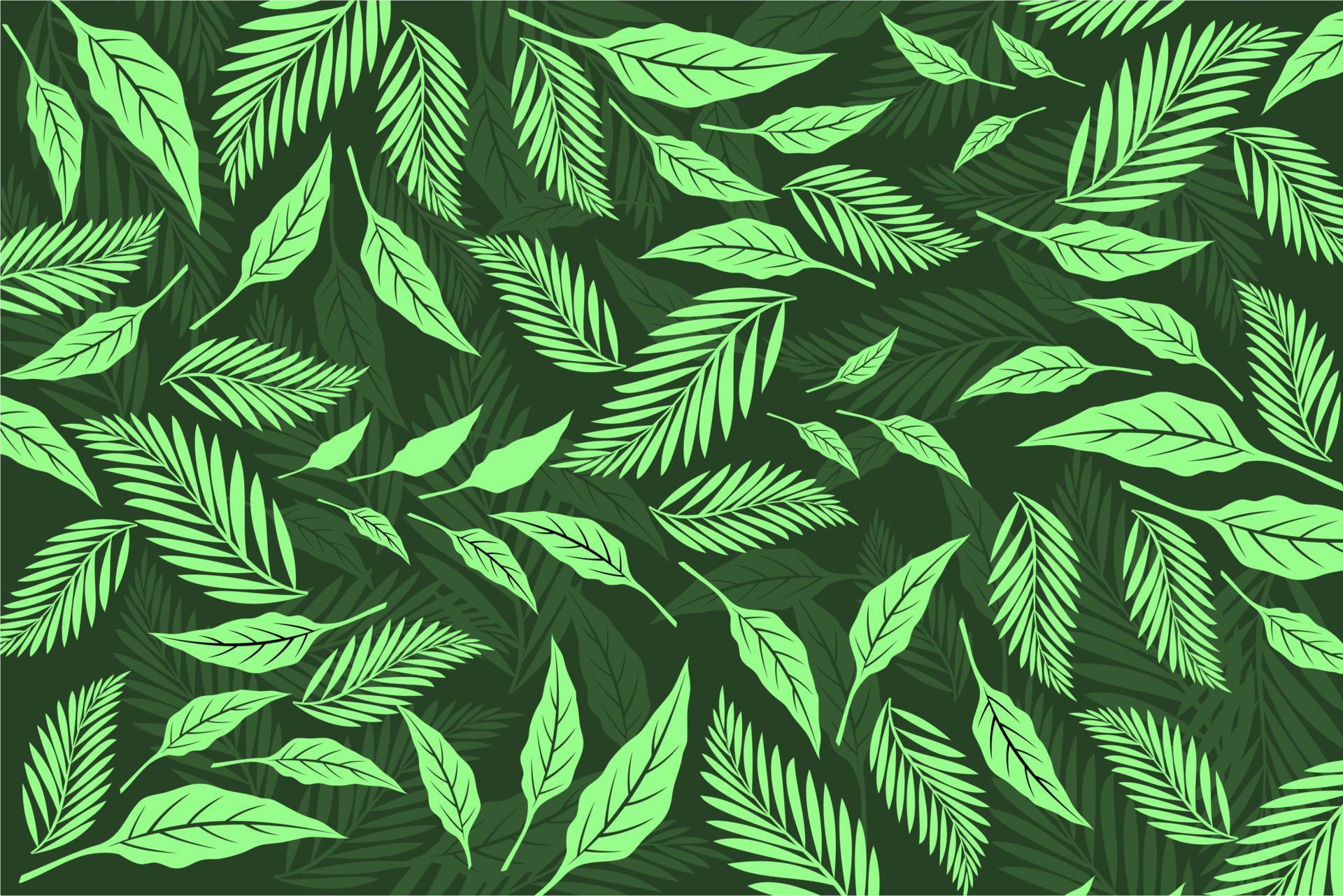 Floral background with green leaves Stock Free and Free SVG