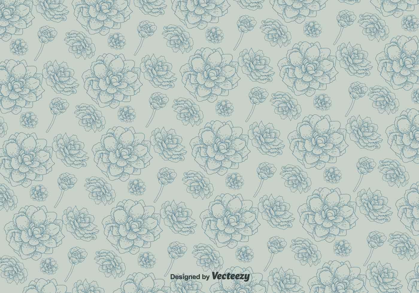 Vector Pattern With Flowers On Background Stock Free and Free SVG