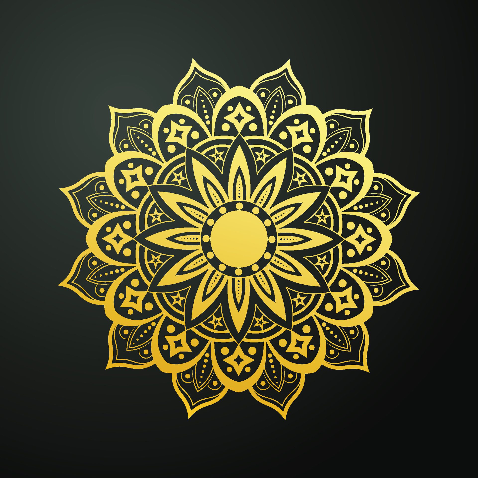 Luxury ornamental design with mandala, decorative mandala for print, poster, cover, brochure, flyer and banner. Free Vector