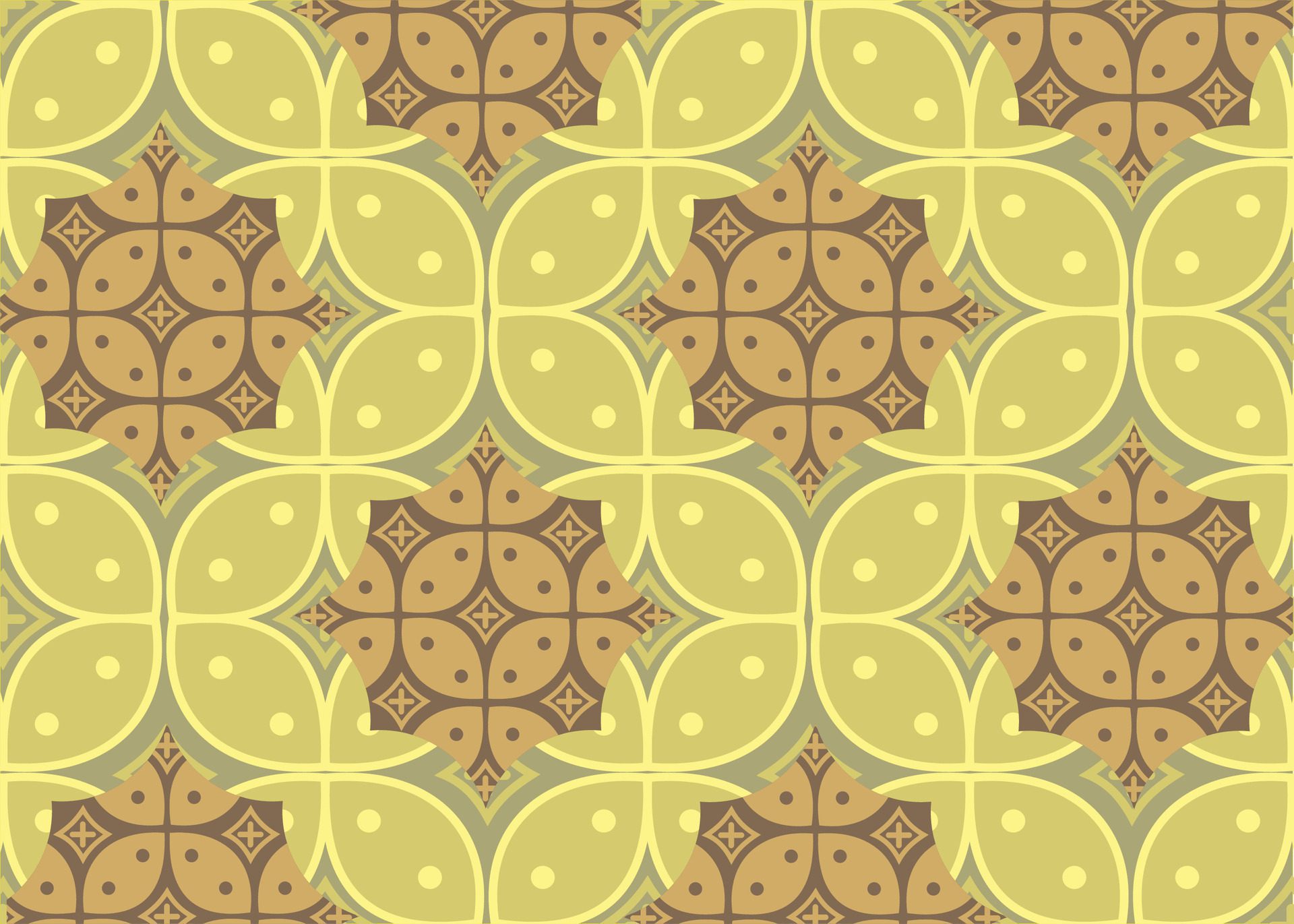 Indonesian batik motifs with very distinctive, exclusive plant patterns. EPS 10 Free Vector