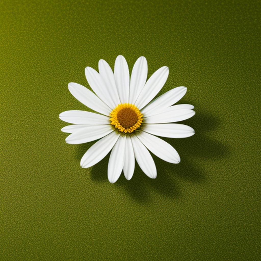 A single daisy flower,luxury by @ai_generated