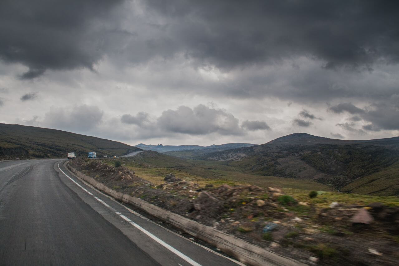 Road Clouds Mountain Car Stock Free