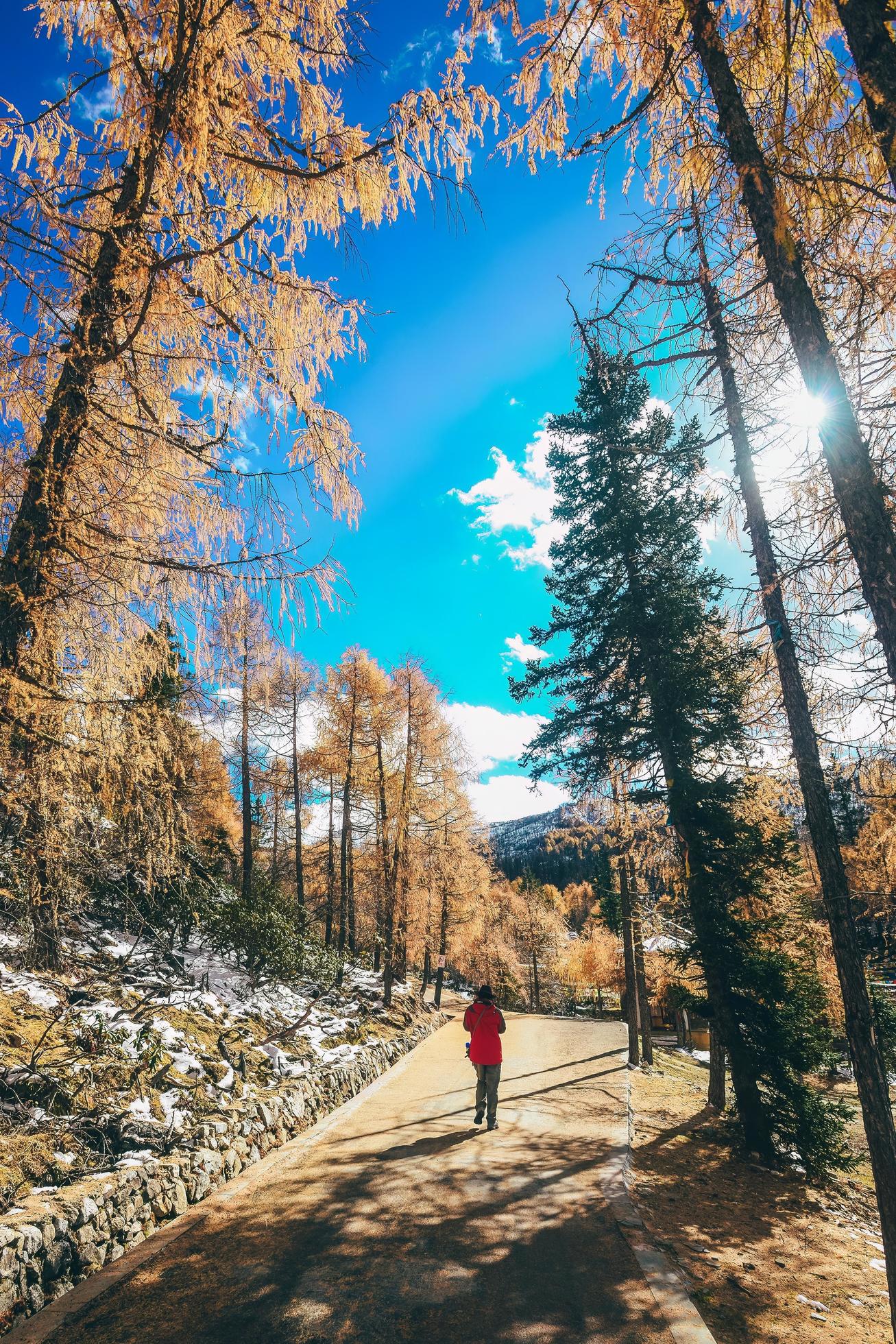 
									Spectacular scenery in the high mountains of western Sichuan, China, with different seasons Stock Free