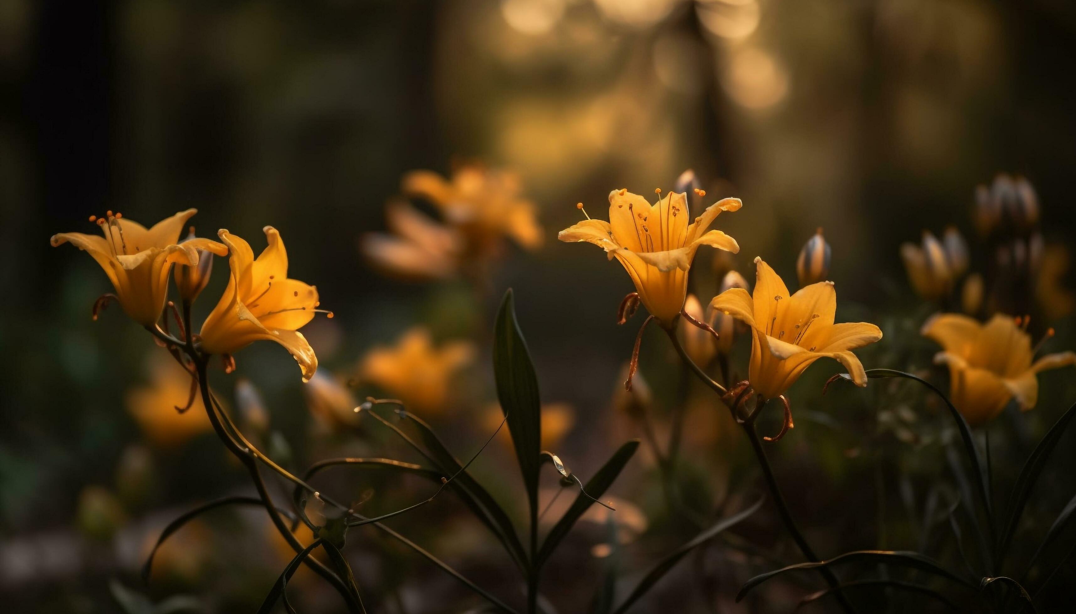 Vibrant multi colored flower head in nature meadow generated by AI Stock Free