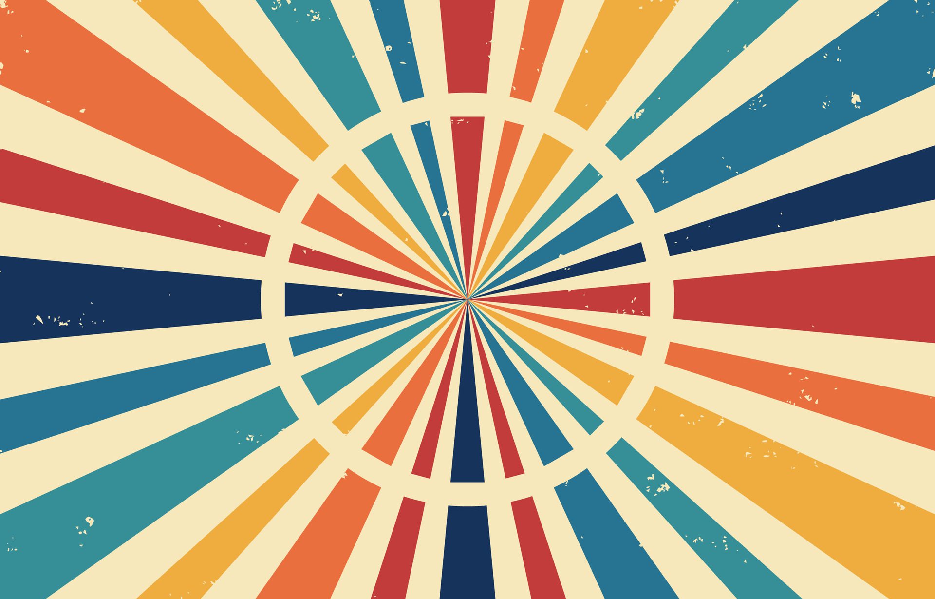 Retro sun burst, banner background vector Free Vector