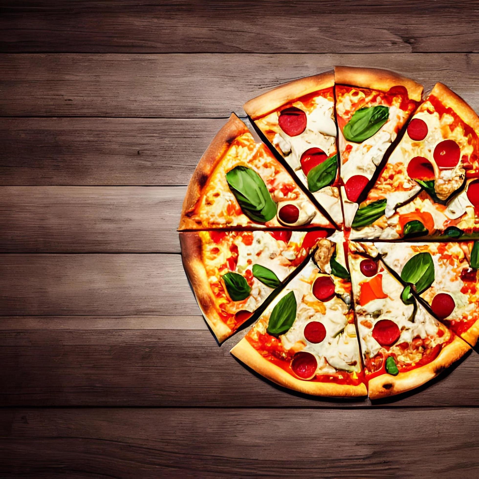 Pizza. Traditional Italian cuisine fast food. Stock Free