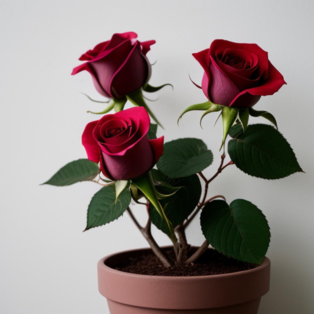 Background, A rose plant by @ai_generated