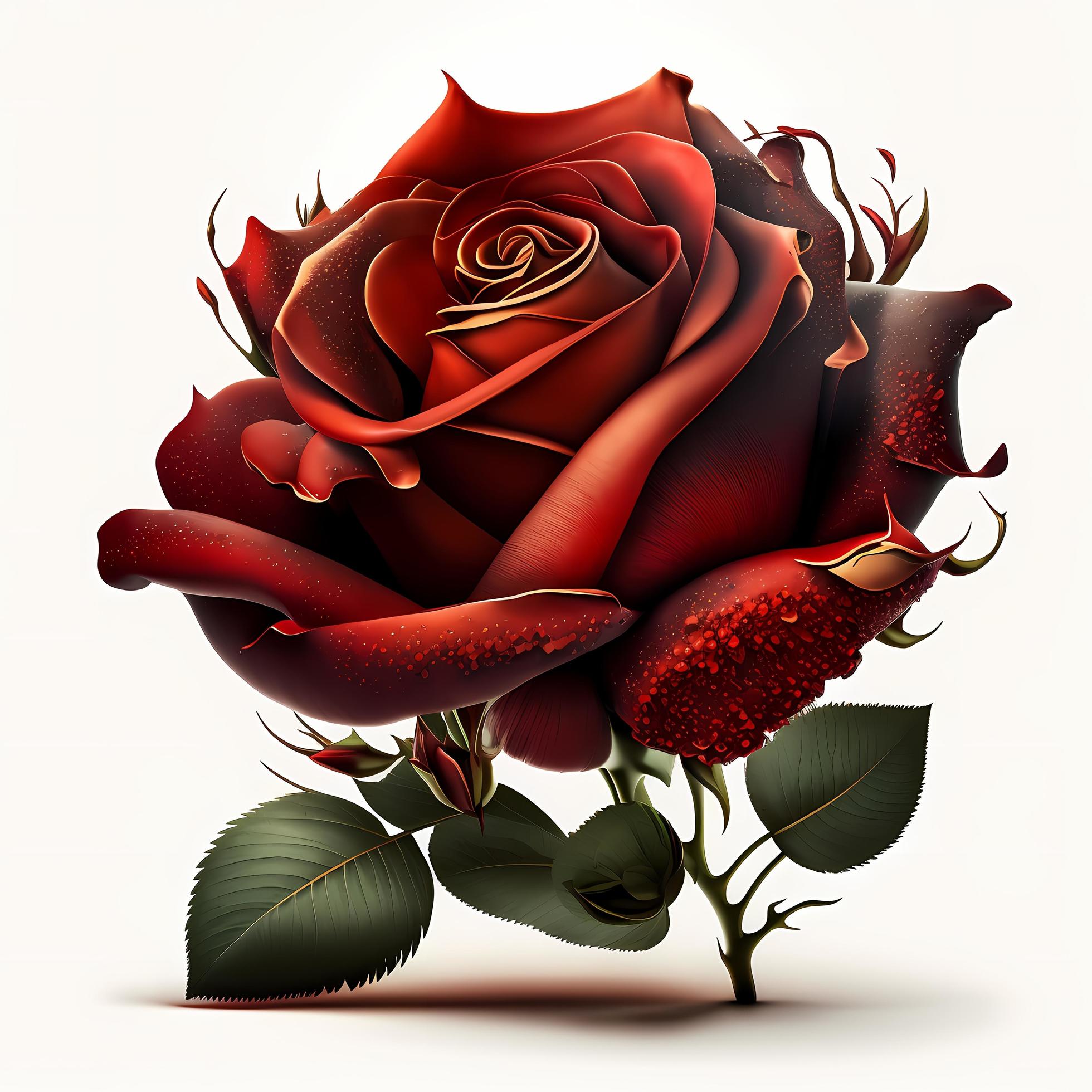 flower rose AI Generated Stock Free