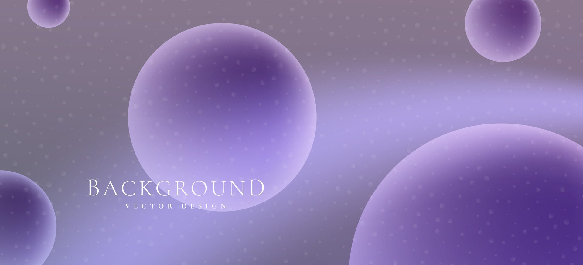 Purple background with abstract volumetric circles. Unique concept background for design banner, poster, ad and more. Free Vector