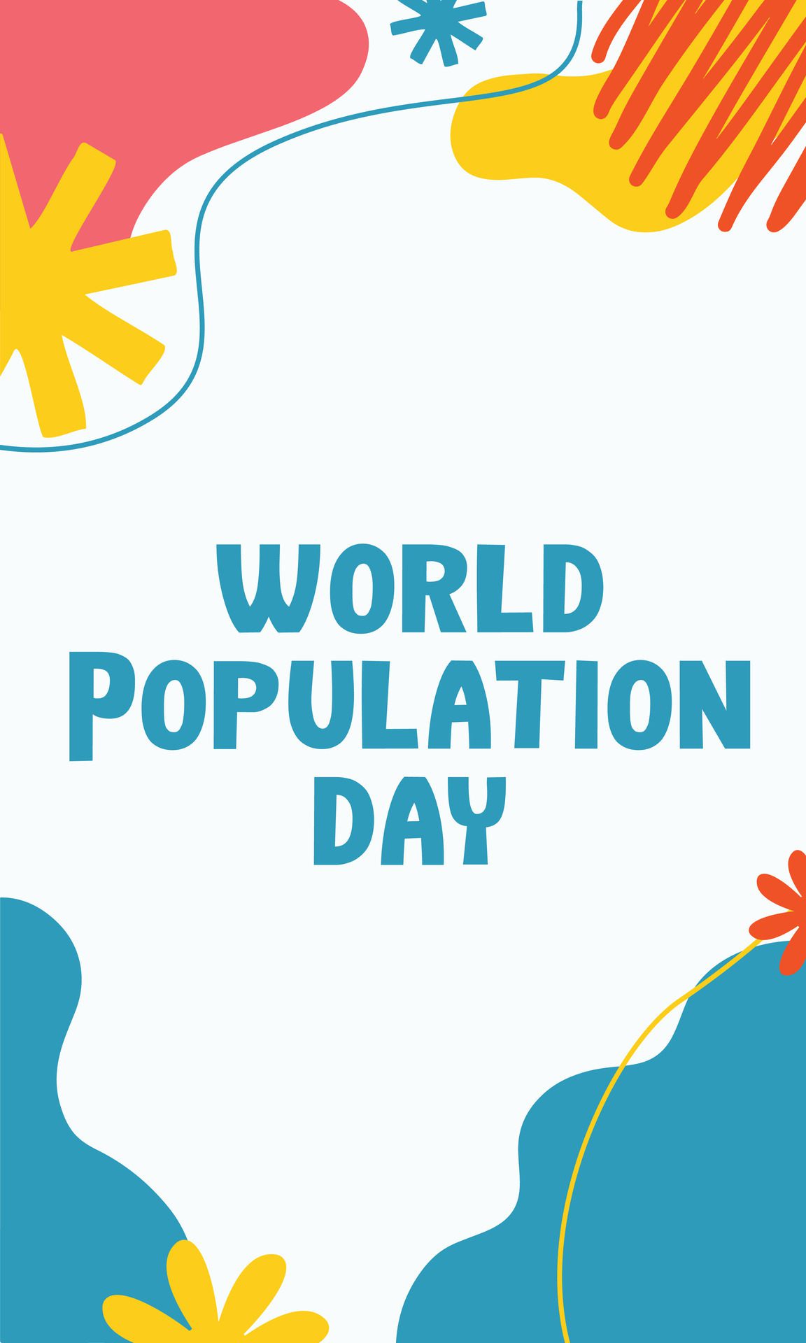 World population Day banner sosial media Free Vector