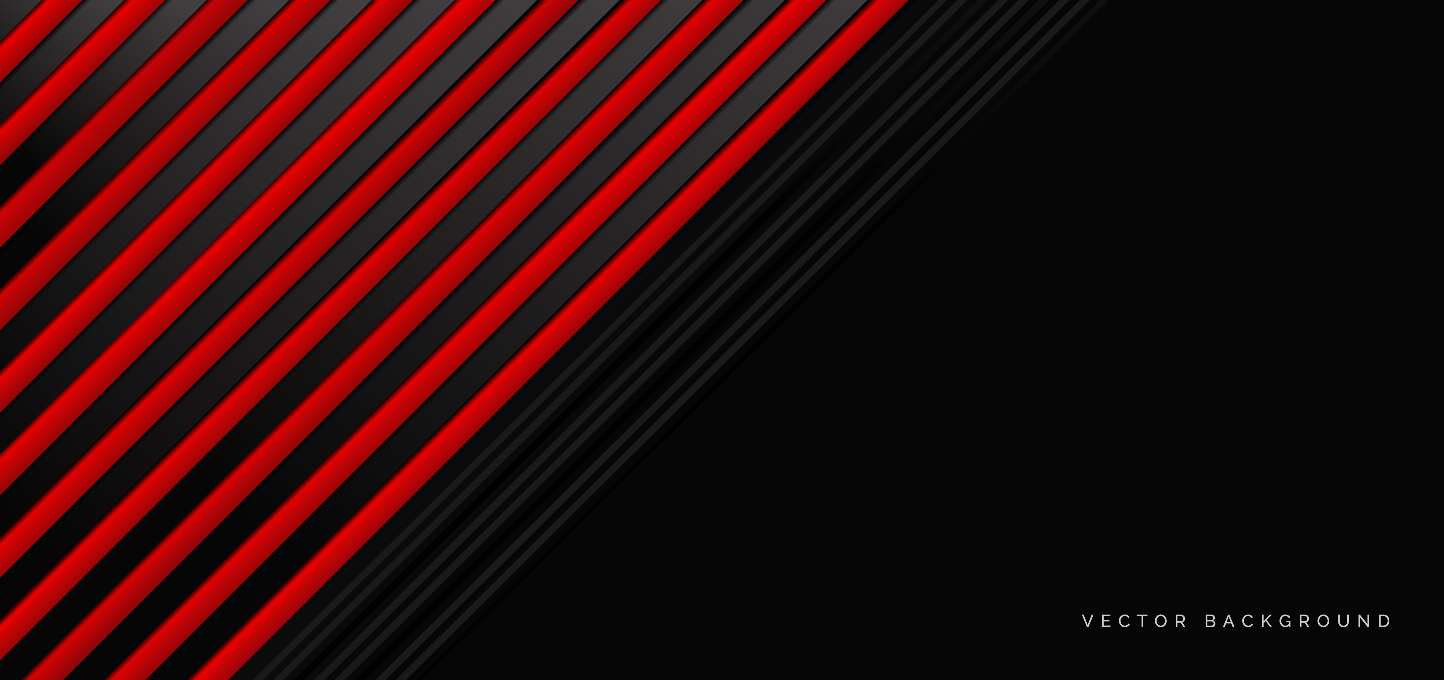 Abstract banner with red and black geometric elements Free Vector