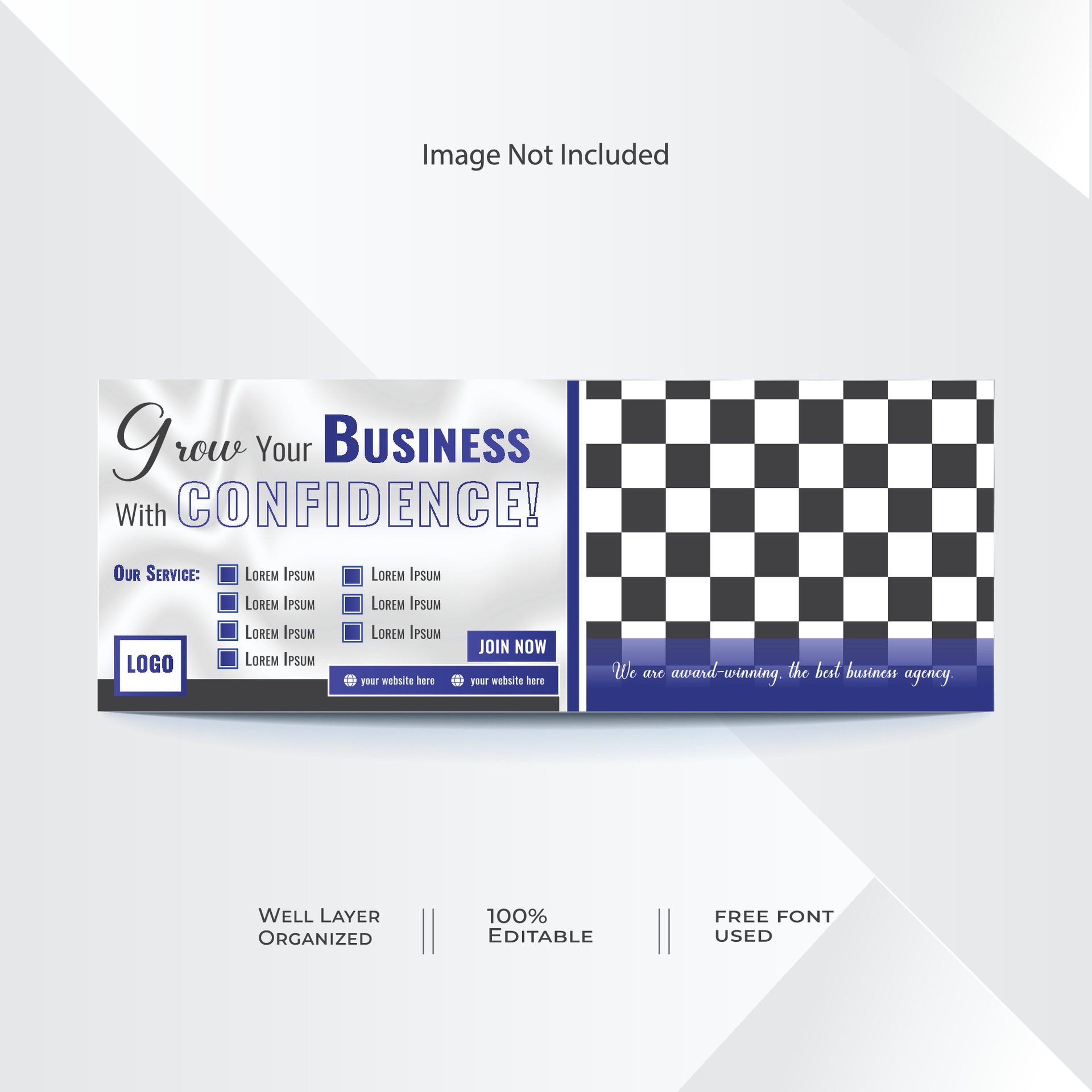 Creative Social Media Cover Banner Design for Business Agency Free Vector