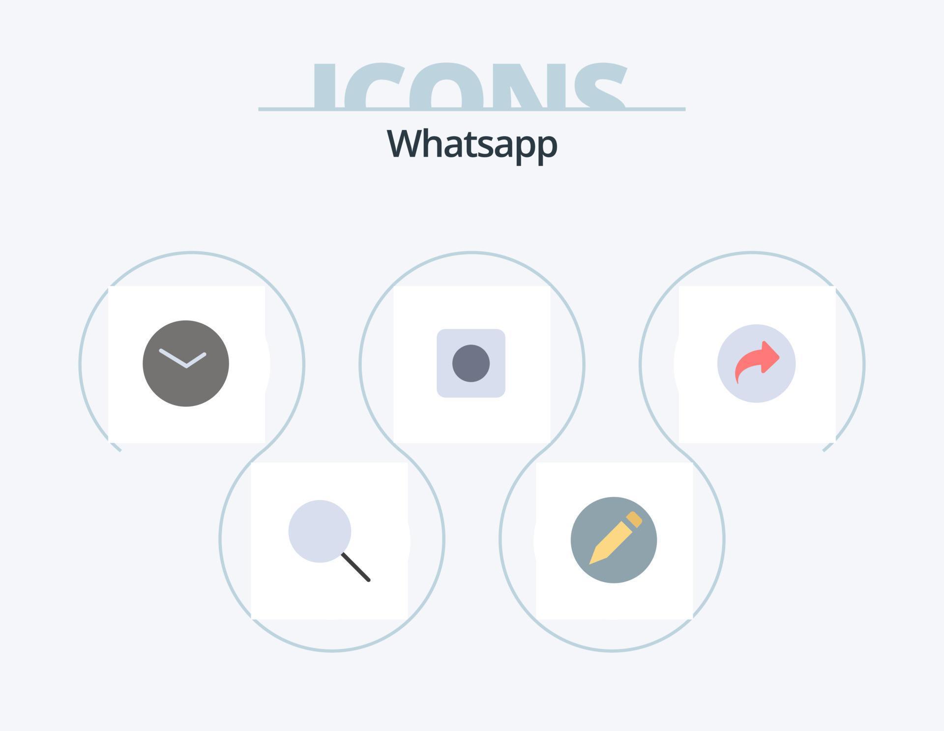 Whatsapp Flat Icon Pack 5 Icon Design. ui. arrow. watch. basic. browser Stock Free