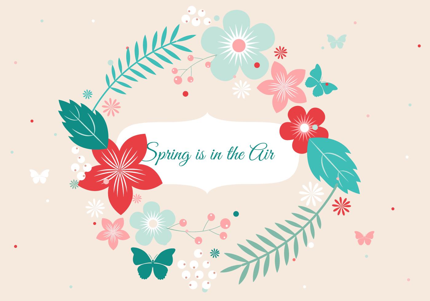 Stock Free Spring Flower Wreath Stock Free and Free SVG