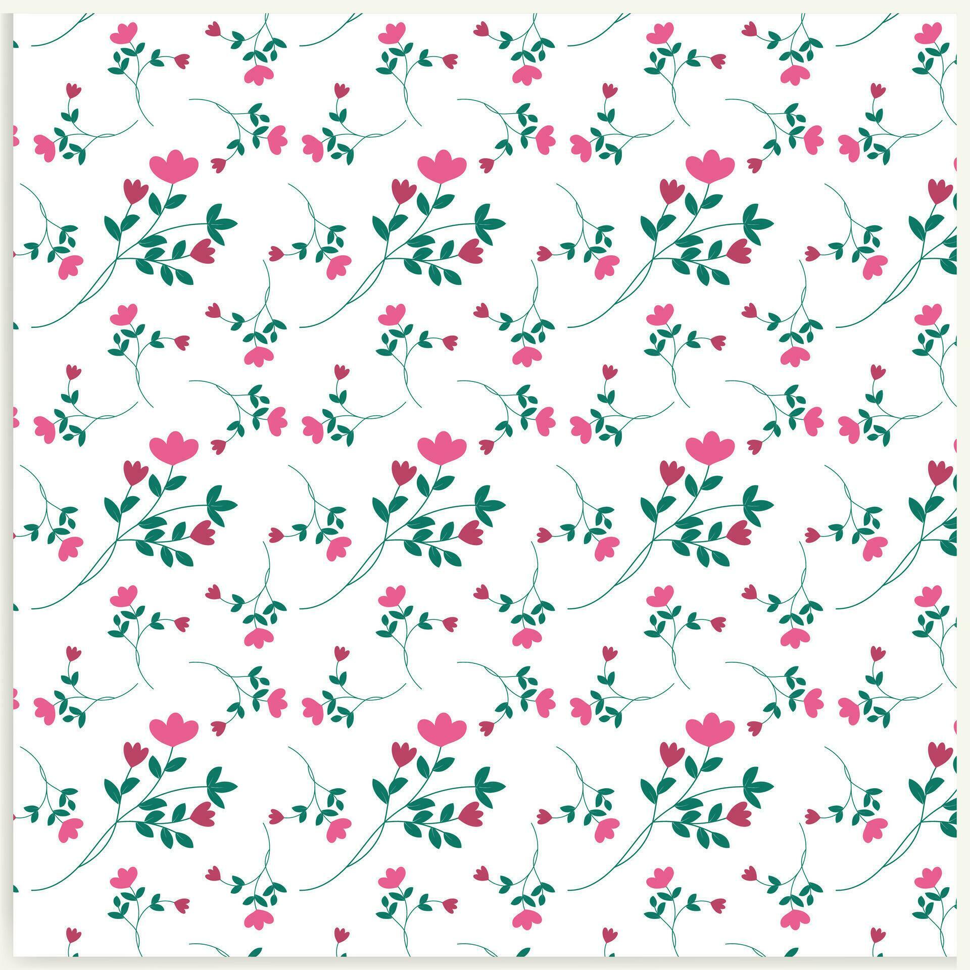 vector seamless floral ditsy colorful flower background Stock Free