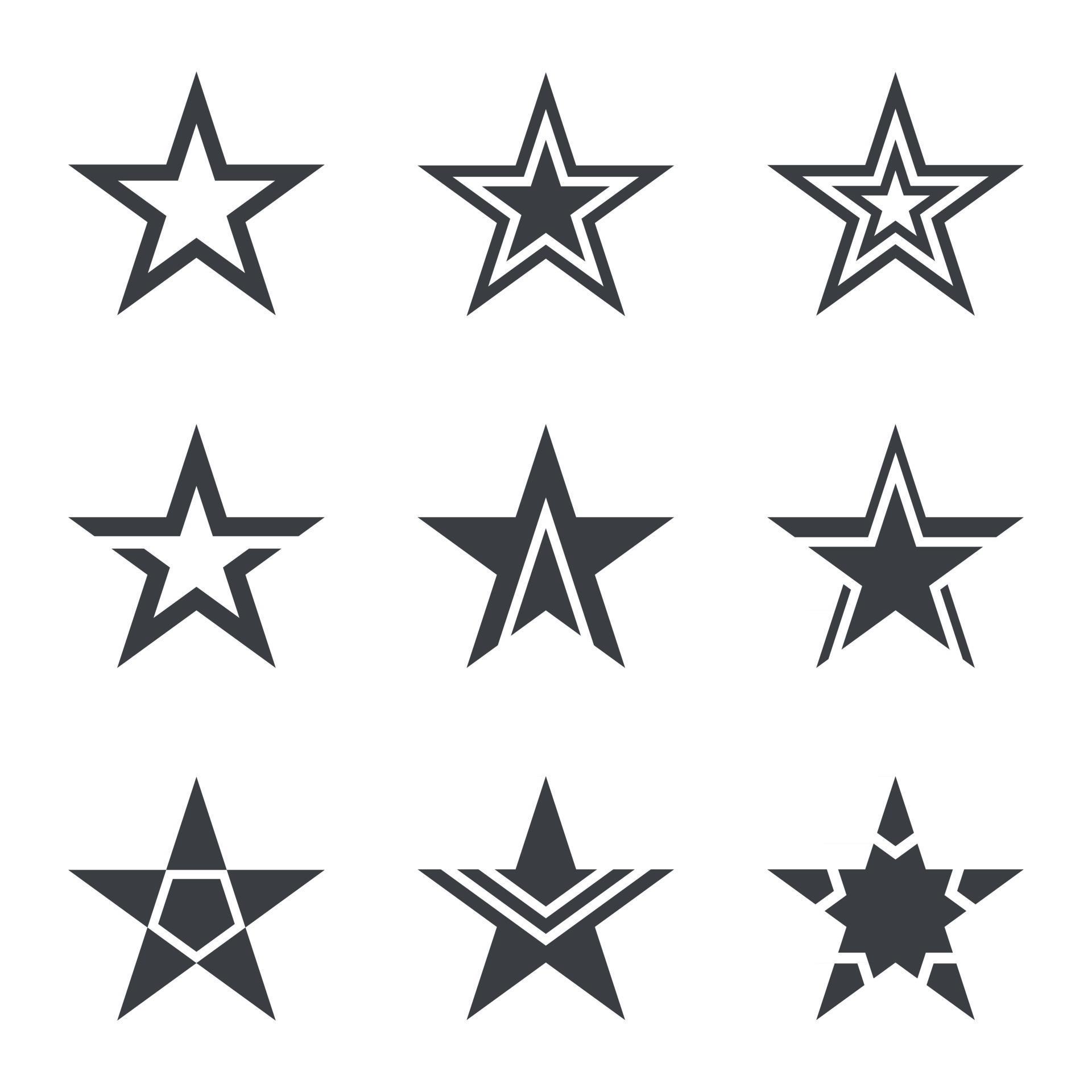 Star sign design. Vector illustration Stock Free