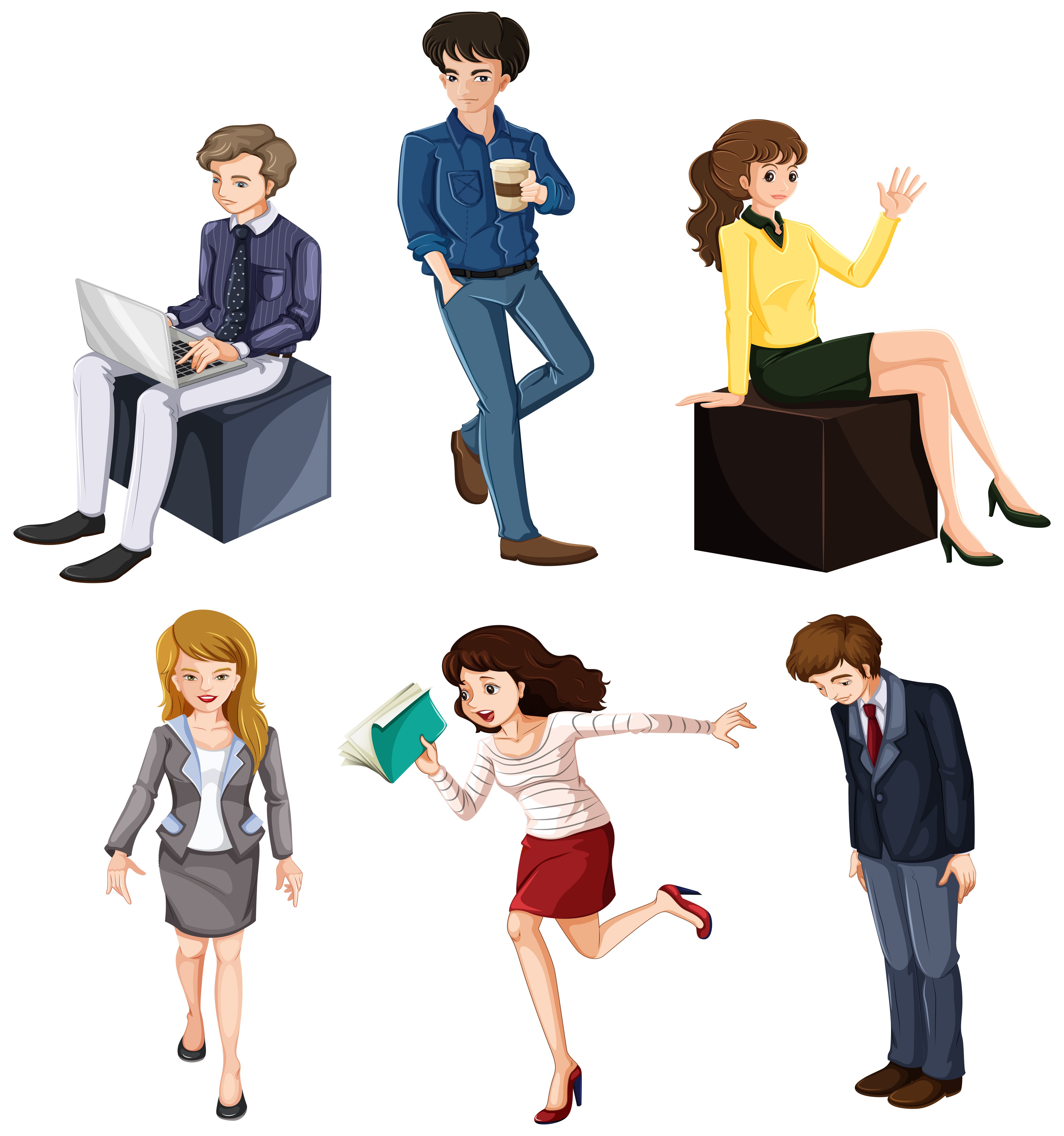 Businessminded individuals Free Vector