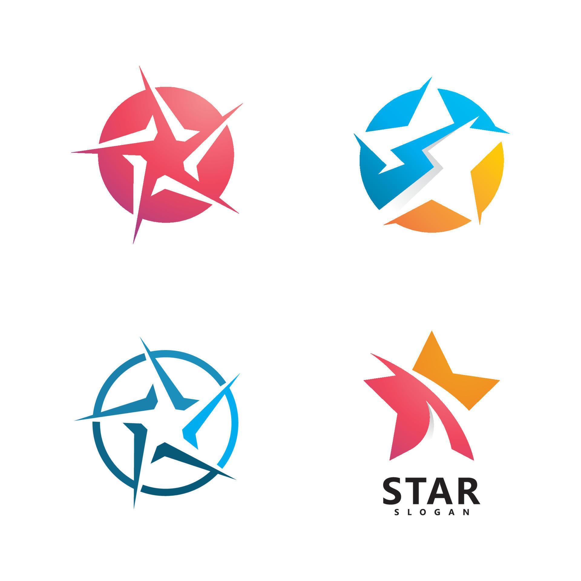 Star logo designs template, Fast star logo Vector illustration design Stock Free and Free SVG