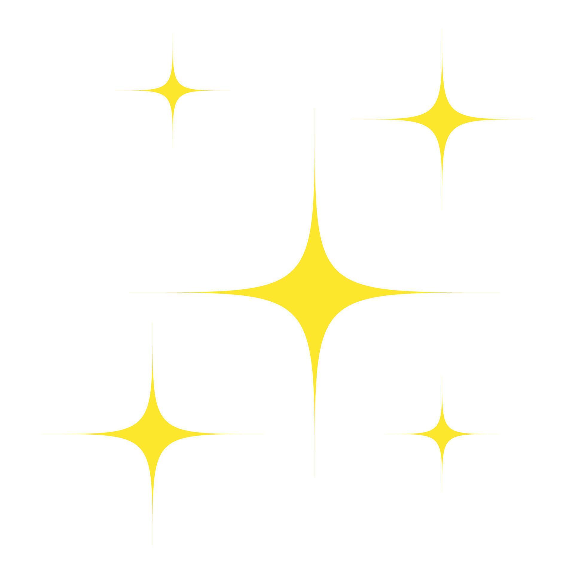 Flat sparkling stars collection on white background Stock Free