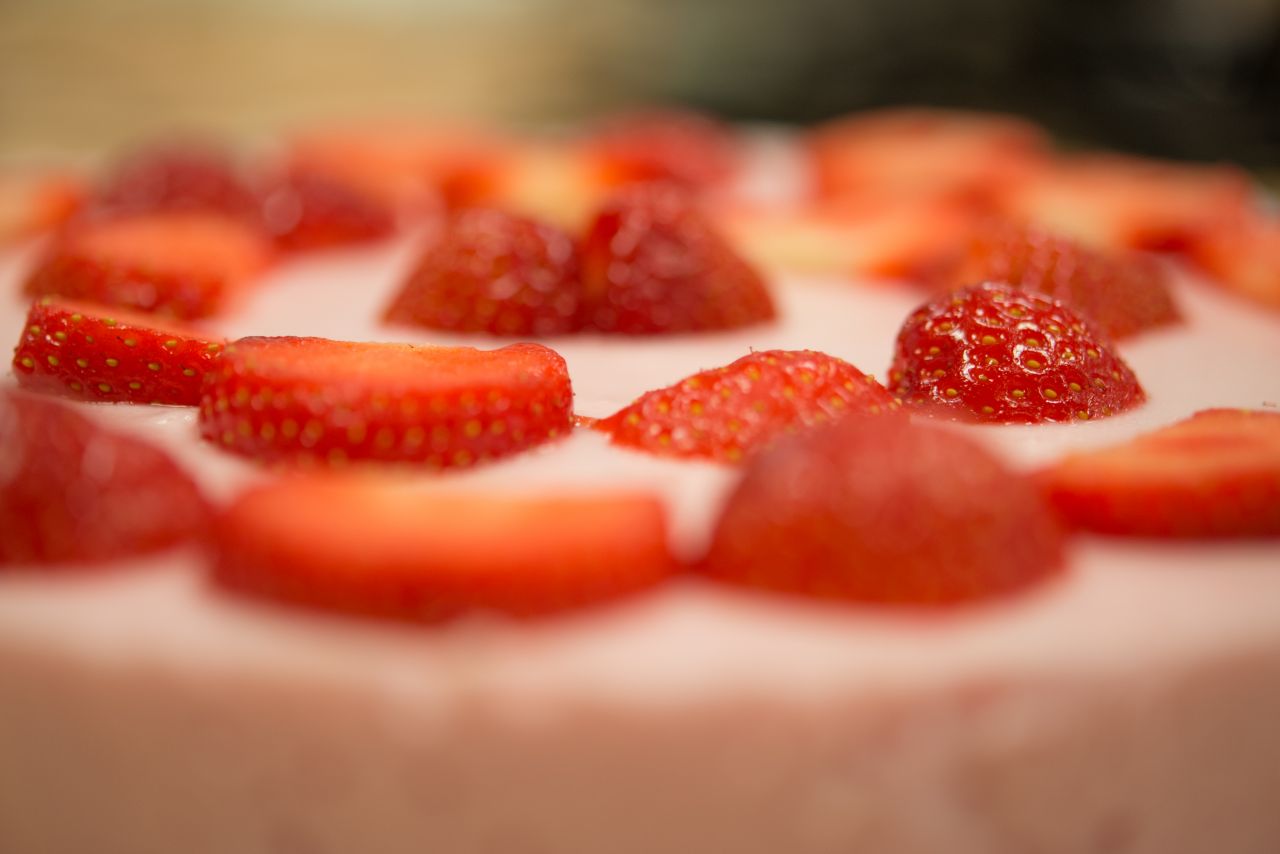 Strawberry cake Stock Free