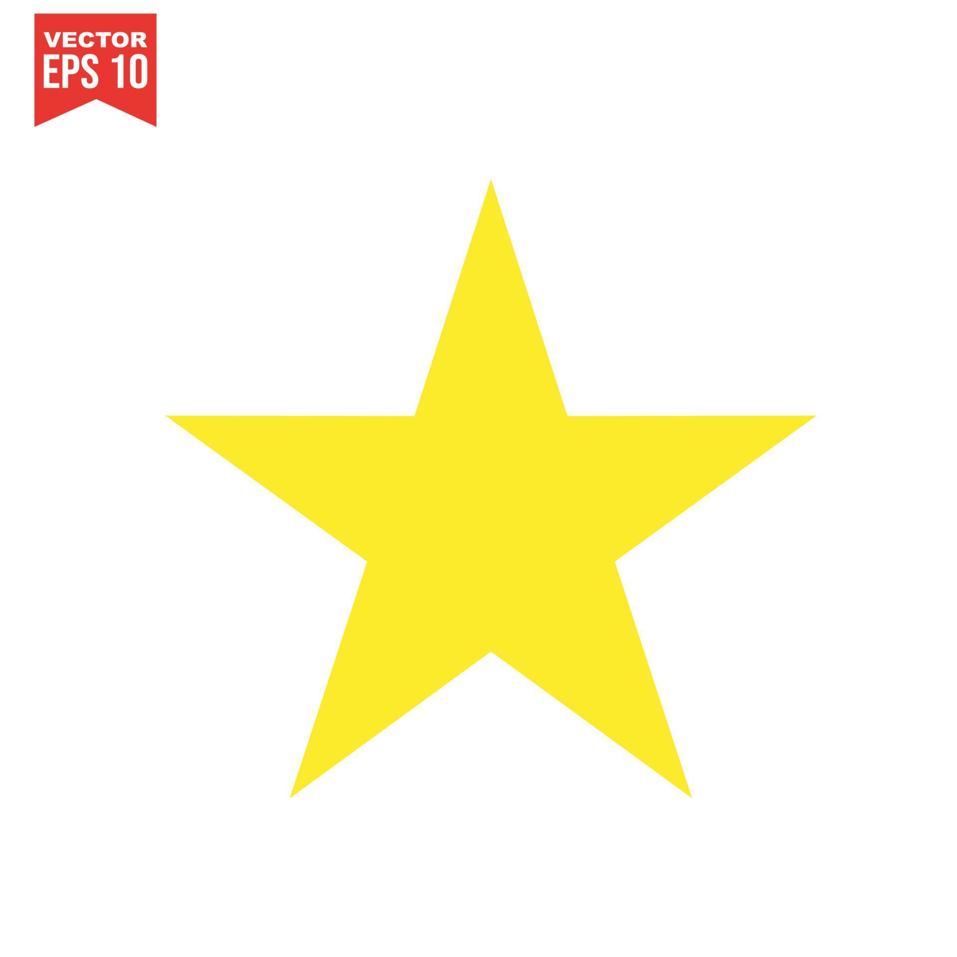 star icon vector on a white background Stock Free