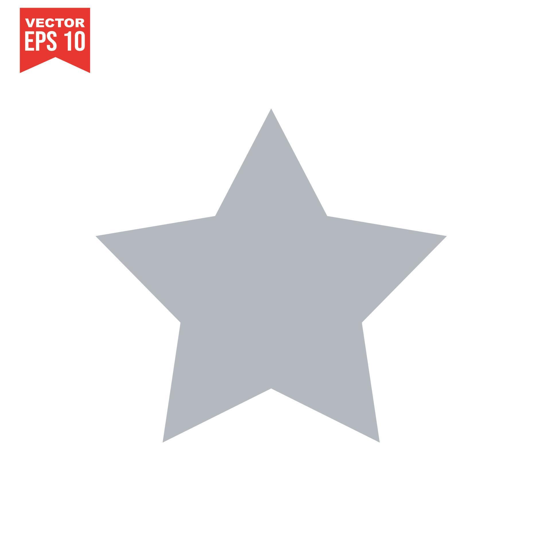 star icon vector on a white background Stock Free