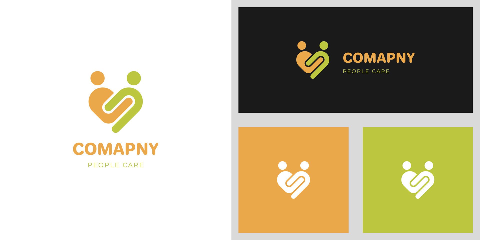 people love care and health Heart logo icon design for Charity and support concept and happy life logo symbol Free Vector