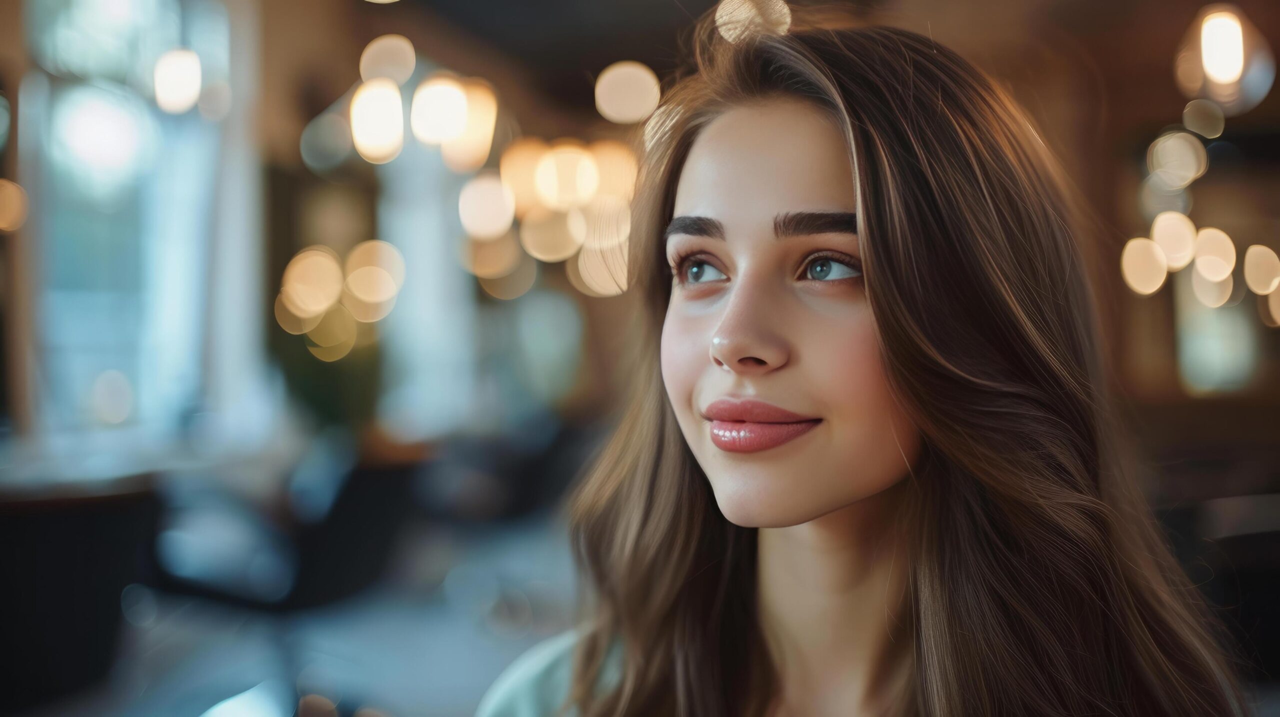 A young beautiful girl hairdresser does the hair of a beautiful brunette in a beauty salon Free Photo